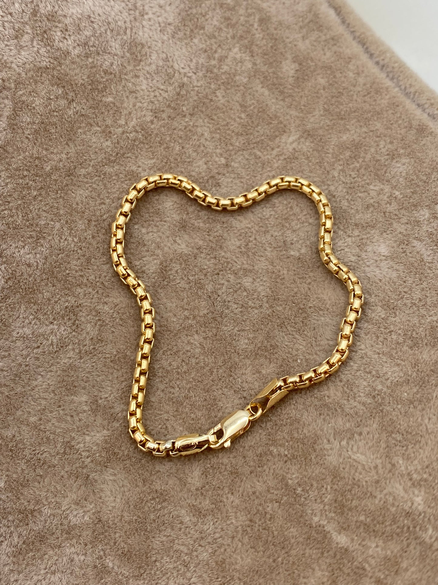 18K Solid Gold Box Chain Necklace, 2mm, 20,22,24 inches , Real Gold Chain, Box Link Chain, Box Chain Gold, Women, Men, Gift Chain.