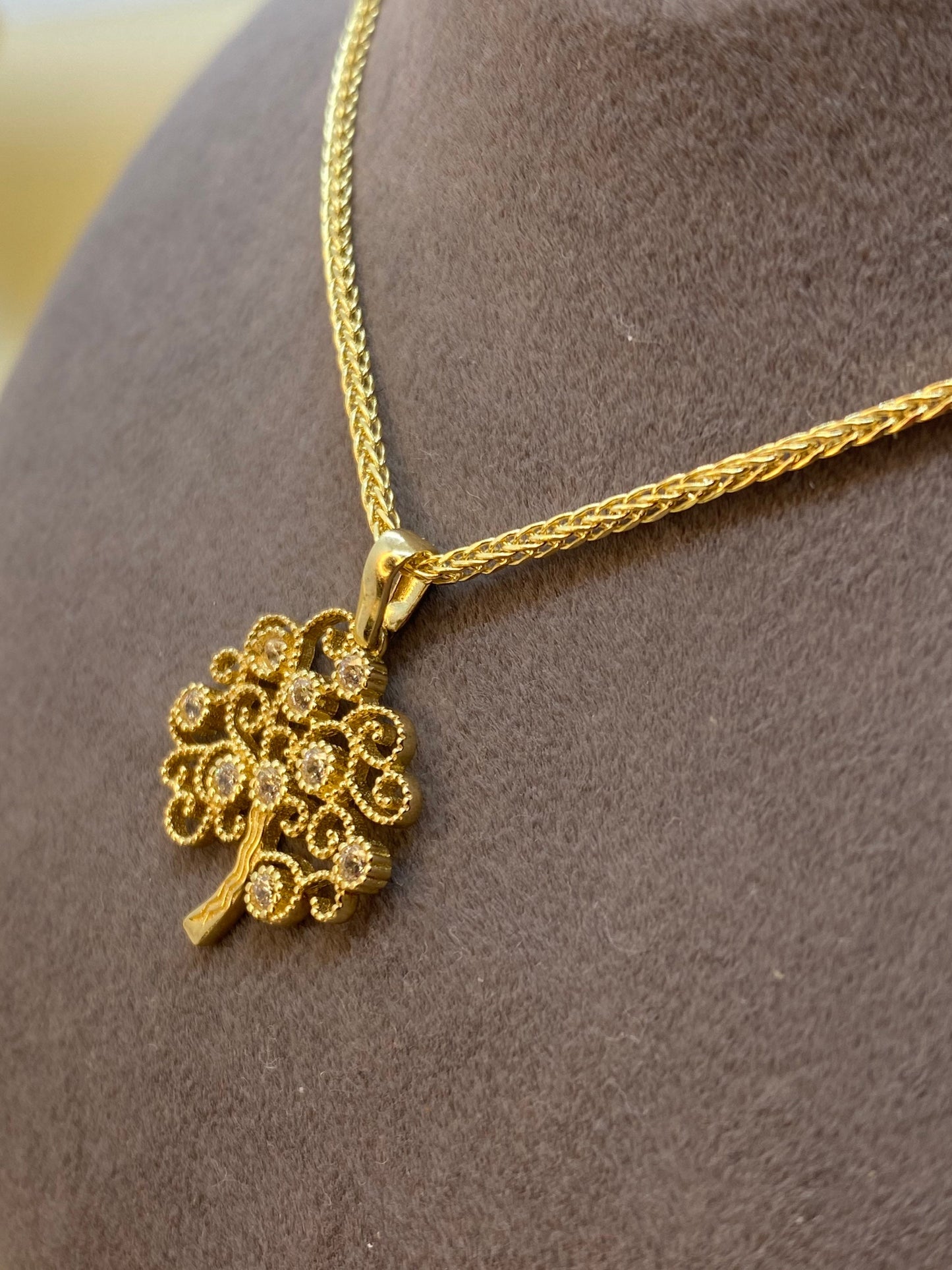 14k solid Gold Tree of life necklace ,14k solid gold tree of life necklace 19.5 inches ,1.5 mm , gift