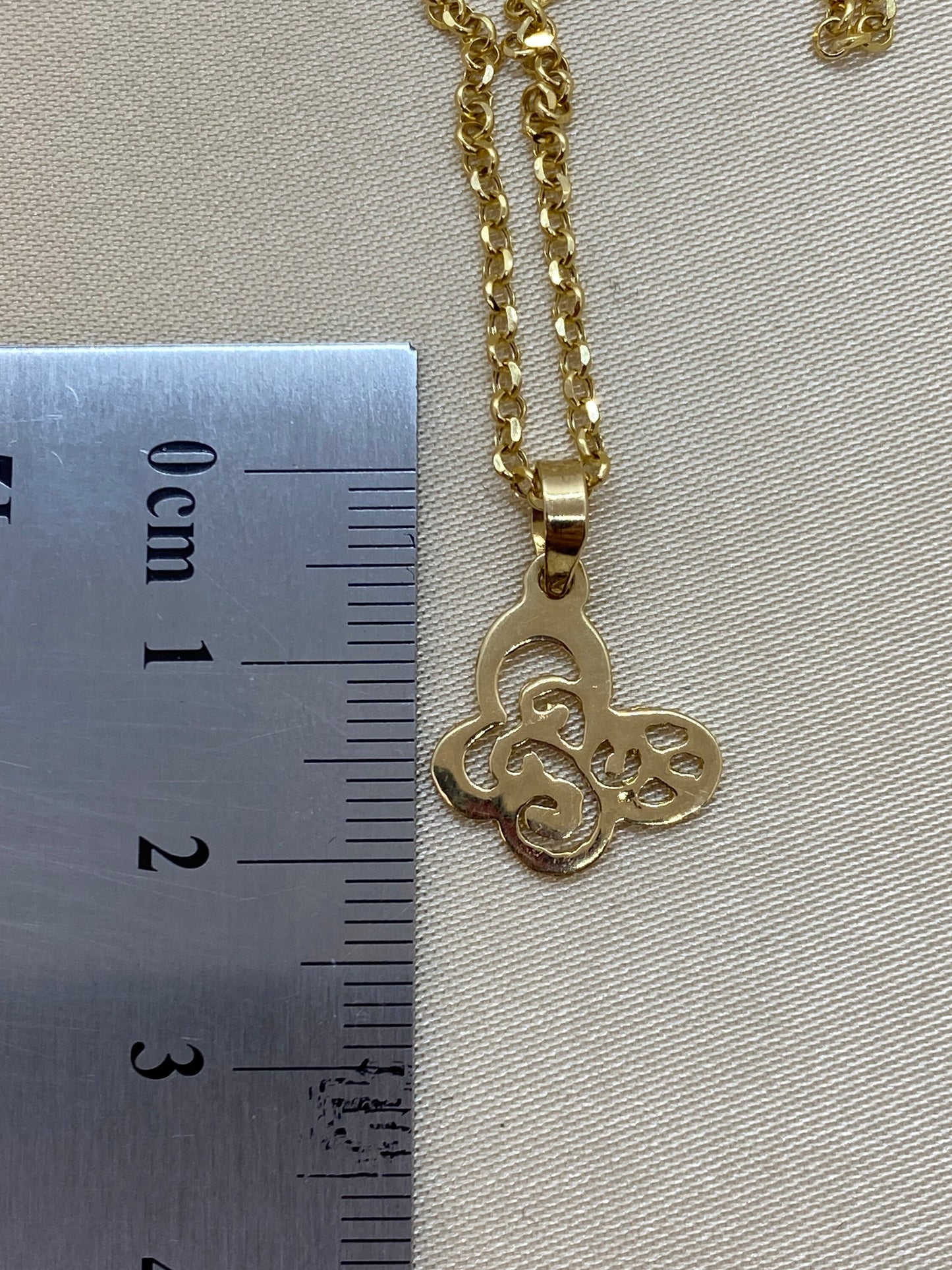 18k solid Gold Butterfly Necklace - Solid Gold , Butterfly Necklace - Birthday Gift - Gift For Her - Anniversary Gift
