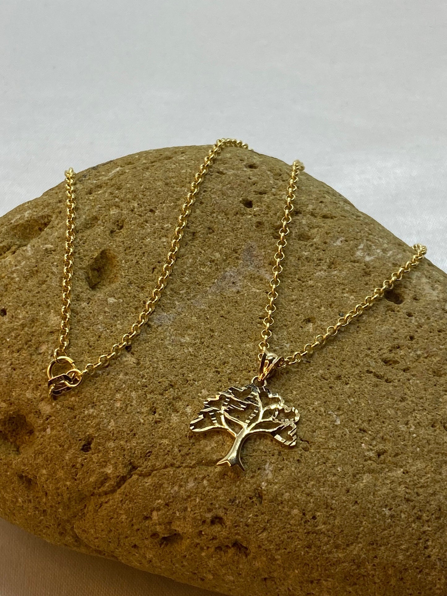 14k Gold Tree of life necklace Diamond Cut ,14k solid gold tree of life necklace 19.5 inches ,1.5 mm , gift For Her