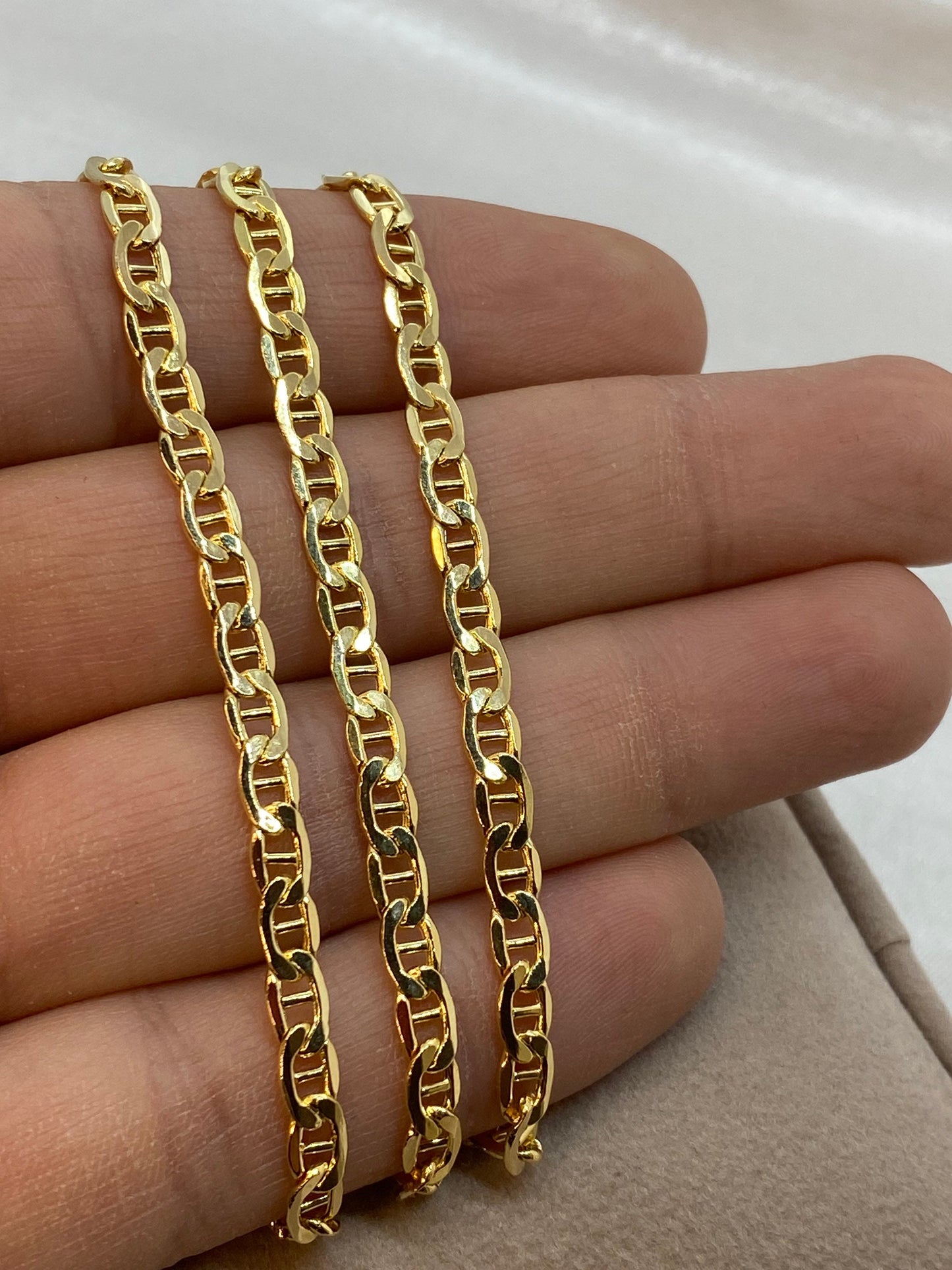 14k anchor chain gold
