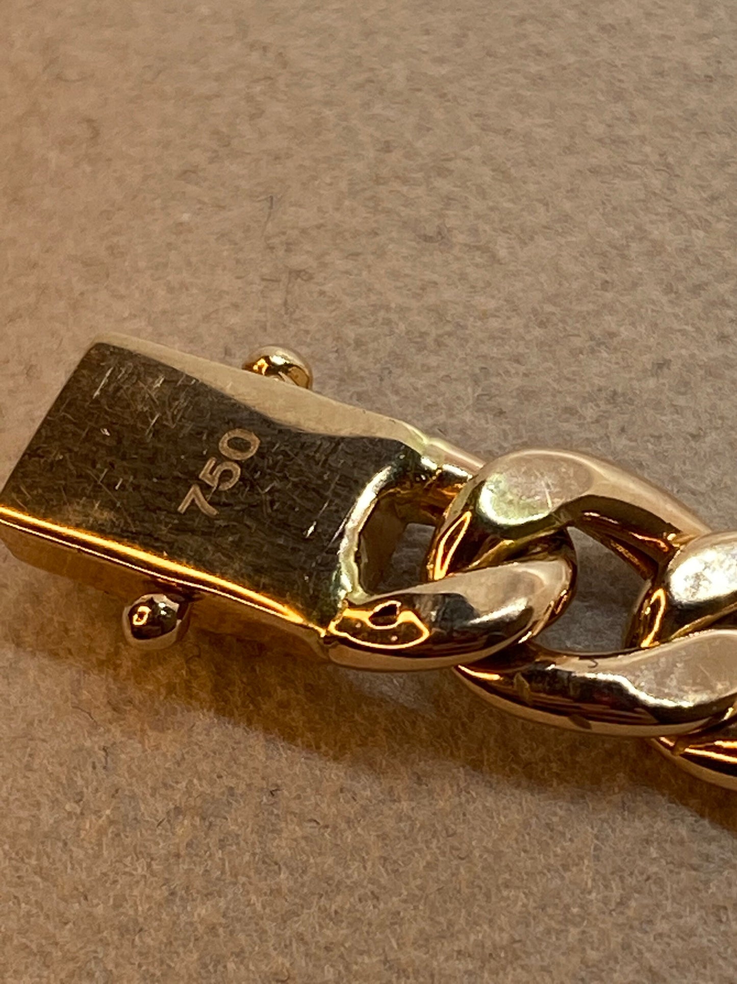 18K Rose Gold Curb ID Bracelet, 7mm, Real 18K Gold, Perfect Christmas & Birthday Gift for Him & Her, Anniversary Gift