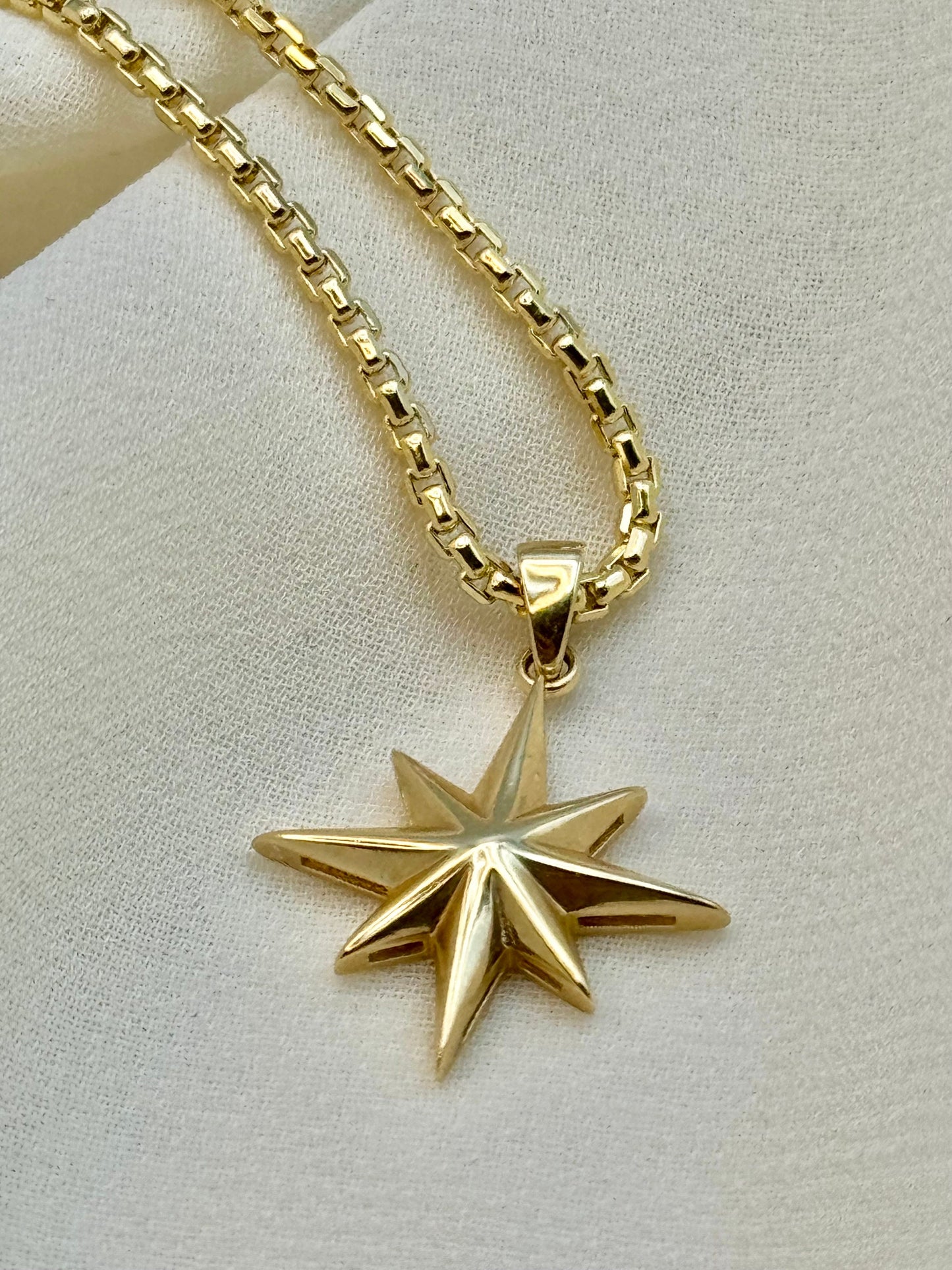 Travel Gold Compass Chain.