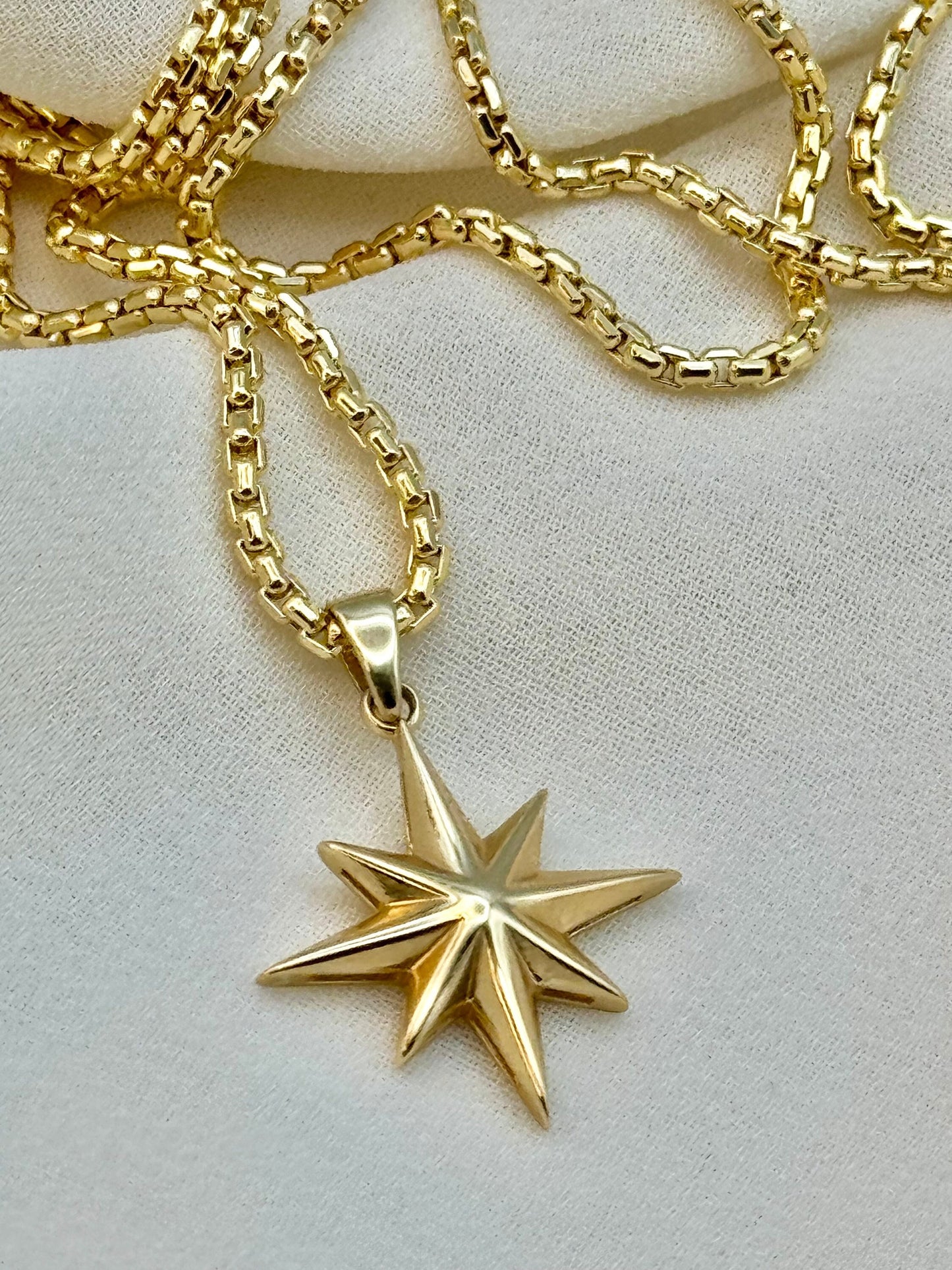Collier boussole porte-bonheur en or 14 carats – Pendentif en or massif 14 carats, breloque boussole personnalisée, cadeau personnalisé pour voyageurs
