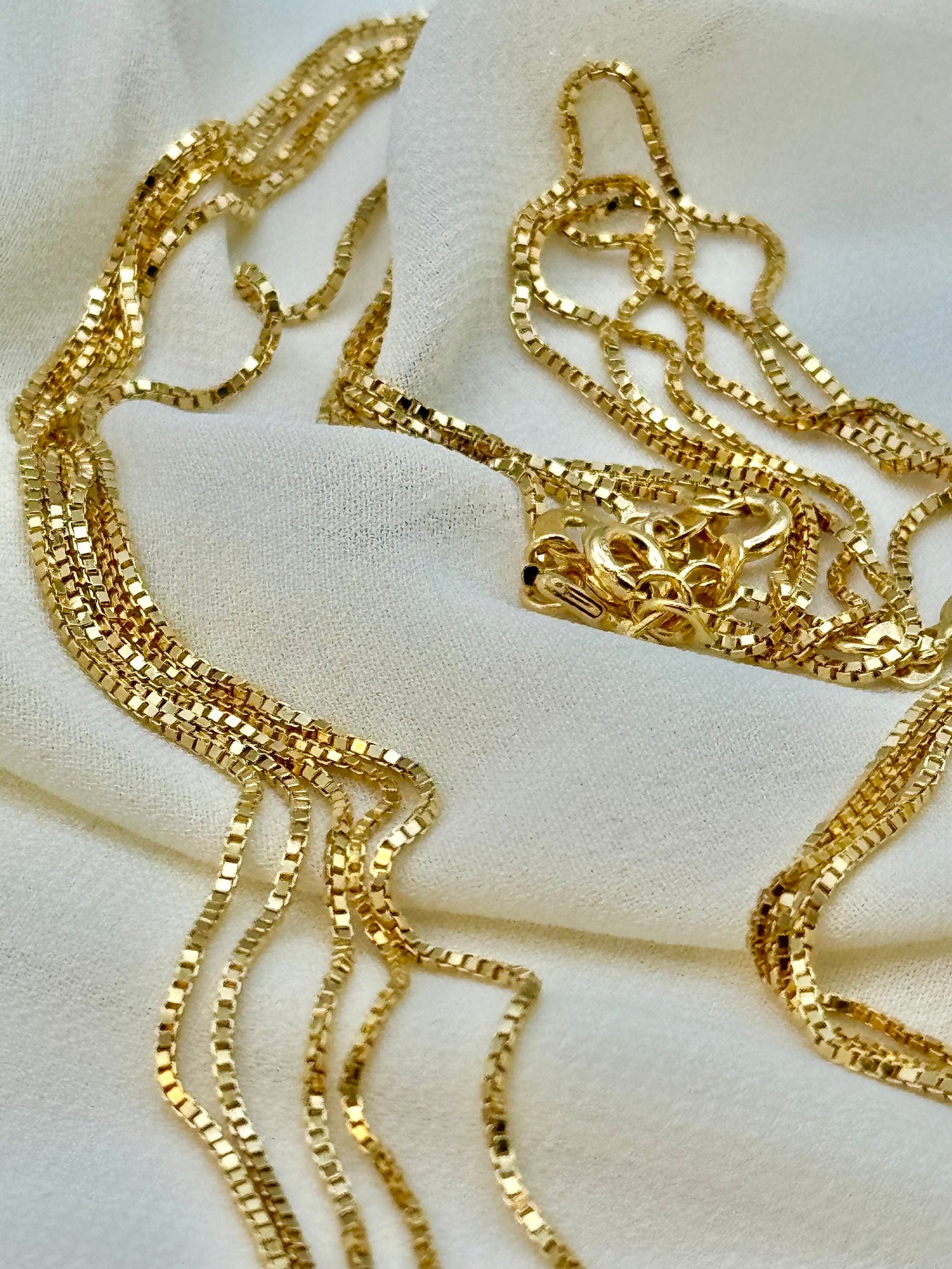 Collier à chaîne en or jaune massif 18 carats – 19,5 pouces, chaîne à maillons en or véritable, unisexe, parfait pour hommes et femmes, cadeau d'anniversaire idéal.