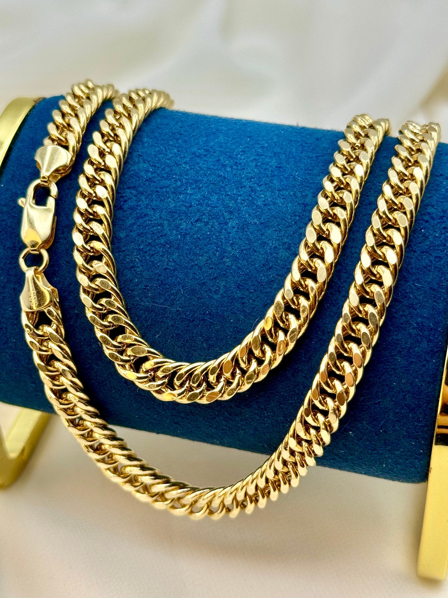 14K Gold Curb Chain Necklace, 6mm, 21.5", 23.5", 25.5", 29g – Premium Real Gold Curb Chain for Men and Women, Perfect Gift for Birthdays, Anniversaries, and Special Occasions