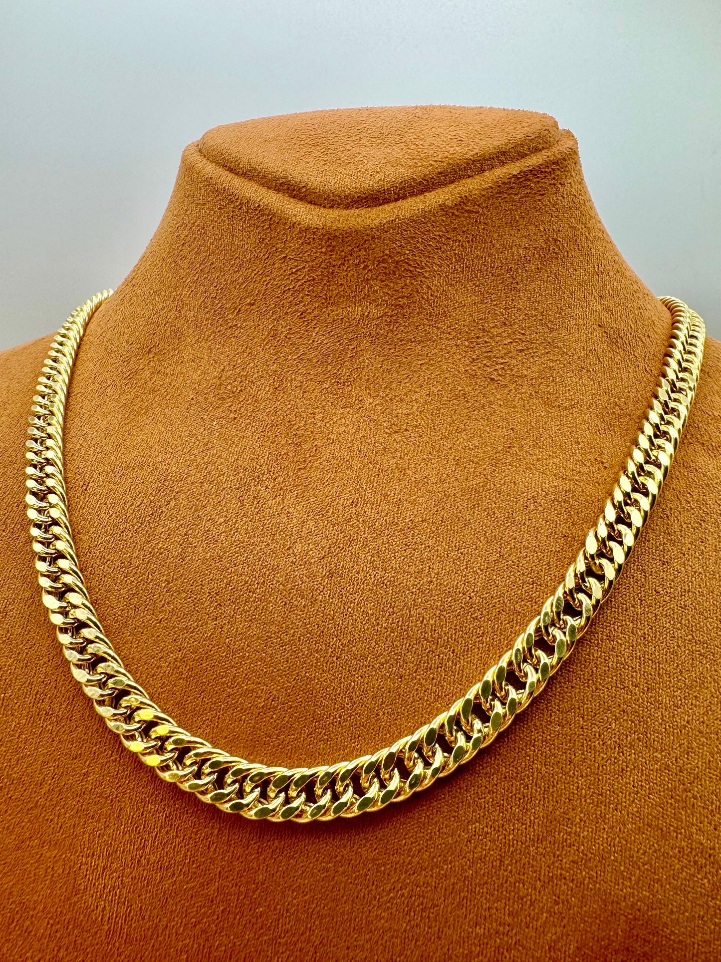 14K Gold Curb Chain Necklace, 6mm, 21.5", 23.5", 25.5", 29g – Premium Real Gold Curb Chain for Men and Women, Perfect Gift for Birthdays, Anniversaries, and Special Occasions