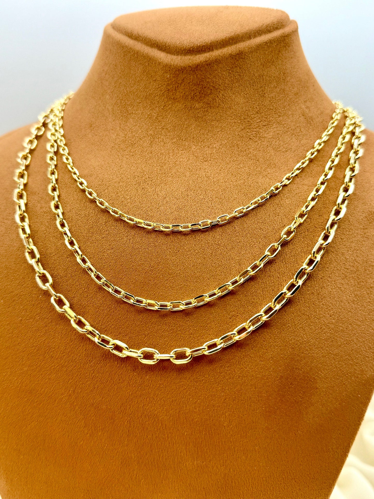 14k Real Gold Cable chain, Gold Cable chain, trending chain,14k real Gold, for Him ,for her ,Birthday gift, Unique chain, Anniversary gift.