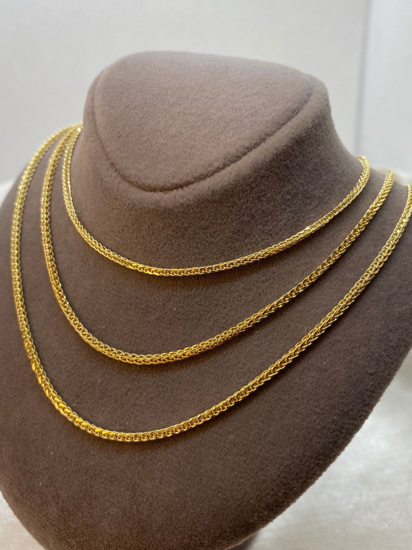 Collier chaîne Franco en or 14 carats (1,5 mm)