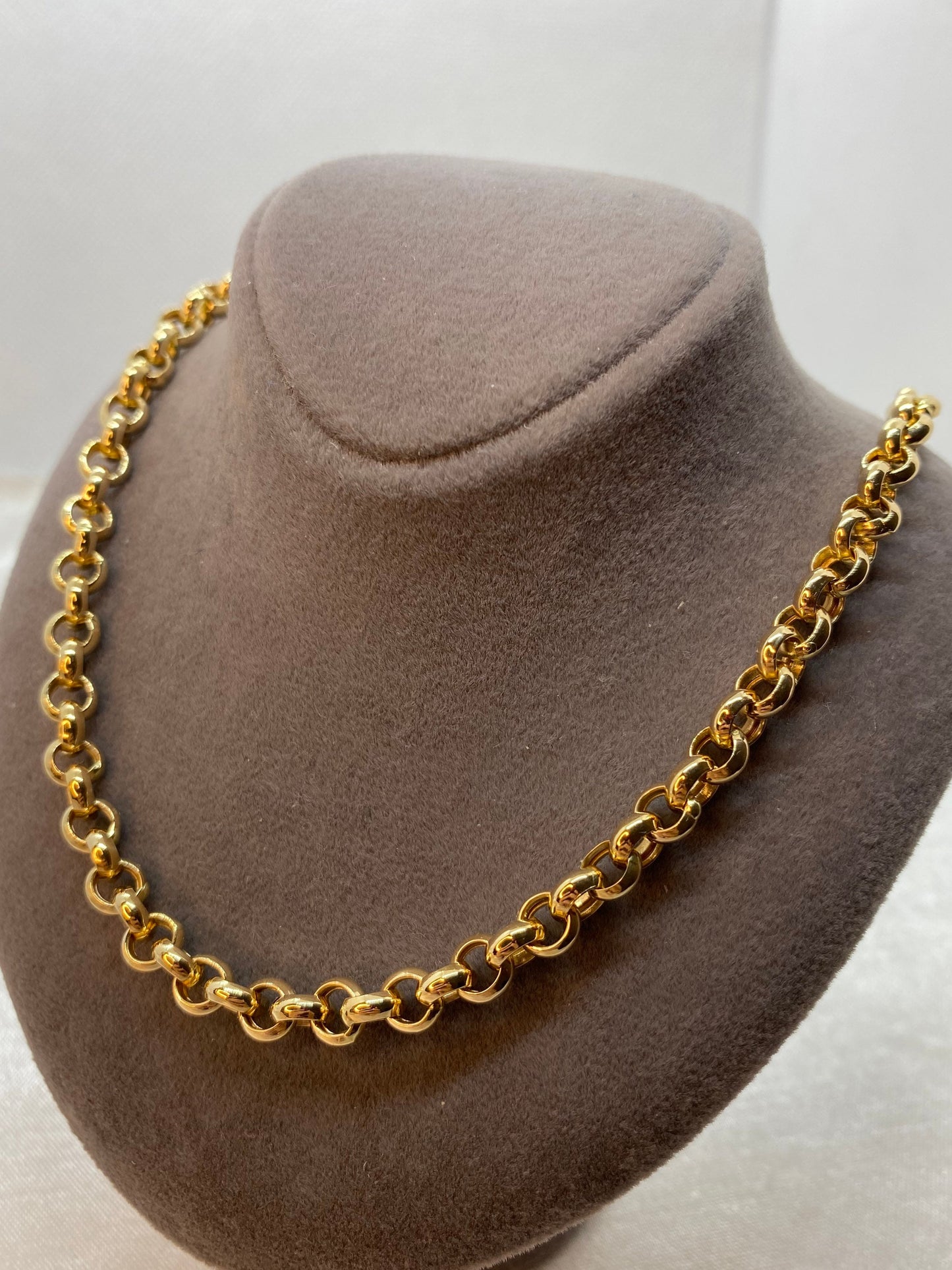 Collier chaîne rolo en or 18 carats et 14 carats (5 mm)