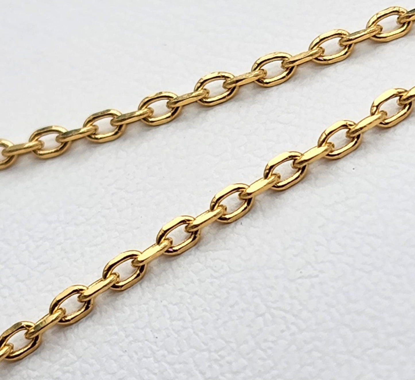 Collier à maillons torsadés en or 18 carats (2 mm)