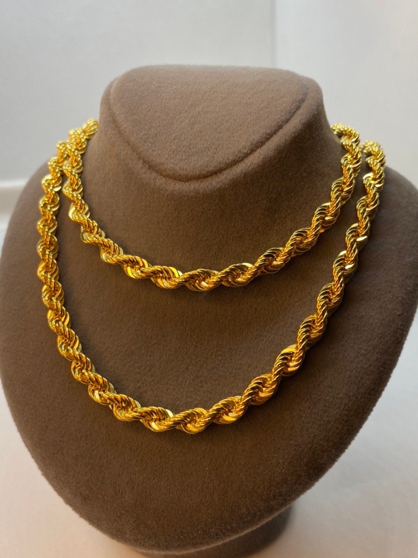 Collier chaîne en or 18 carats (5 mm)