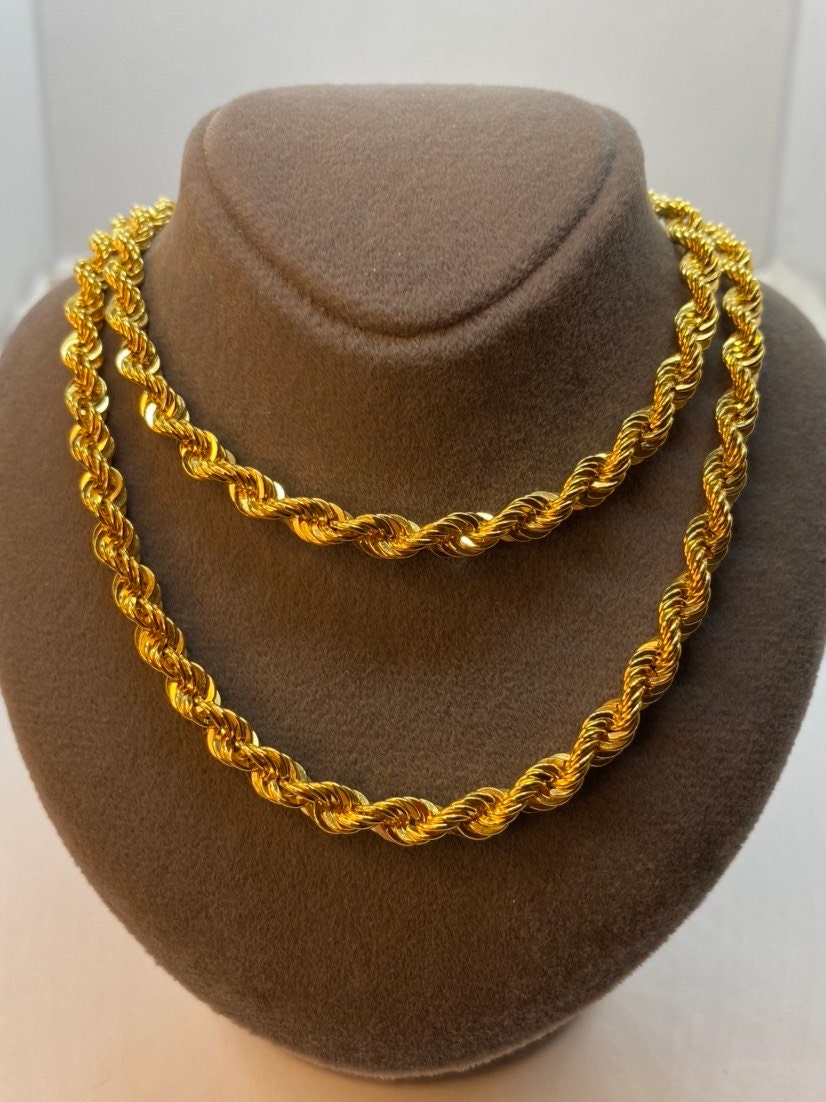 Collier chaîne en or 18 carats (5 mm)