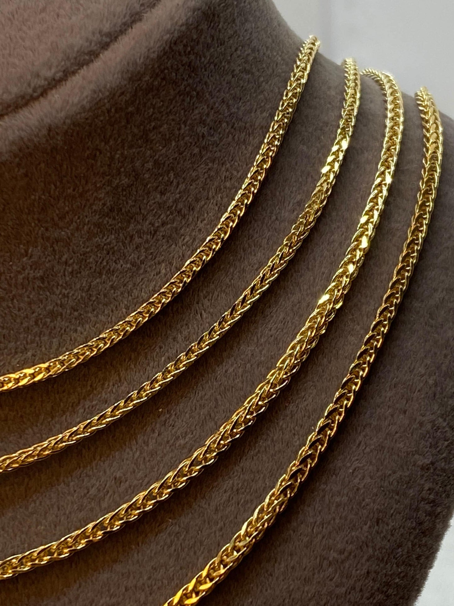 Collier chaîne Franco en or 14 carats (1,5 mm)