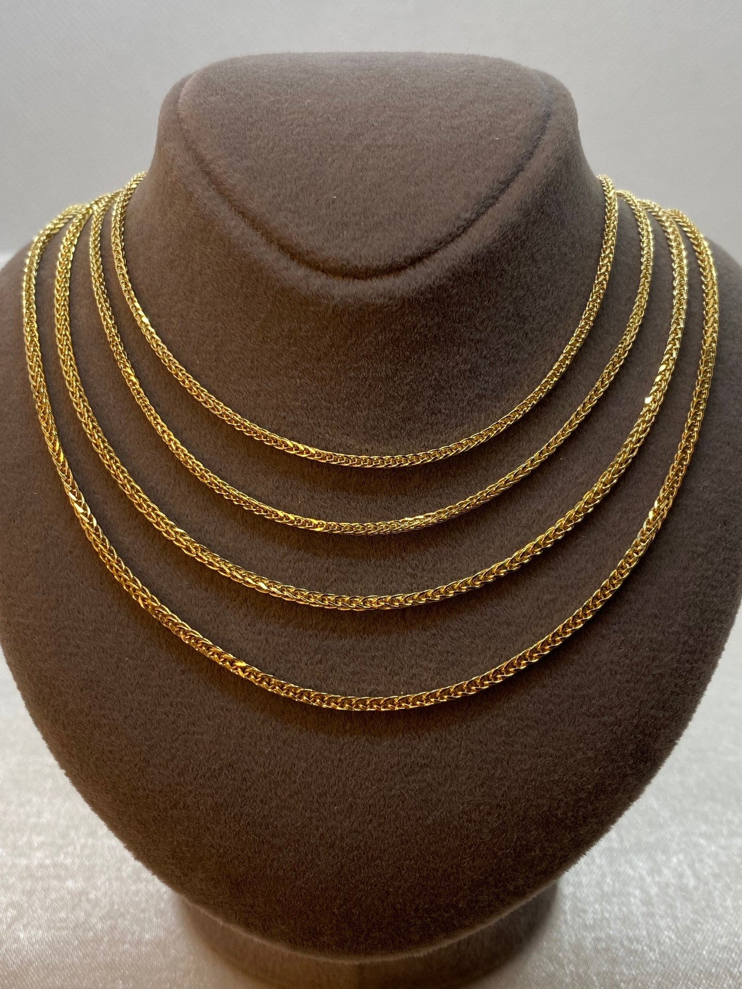 Collier chaîne Franco en or 14 carats (1,5 mm)