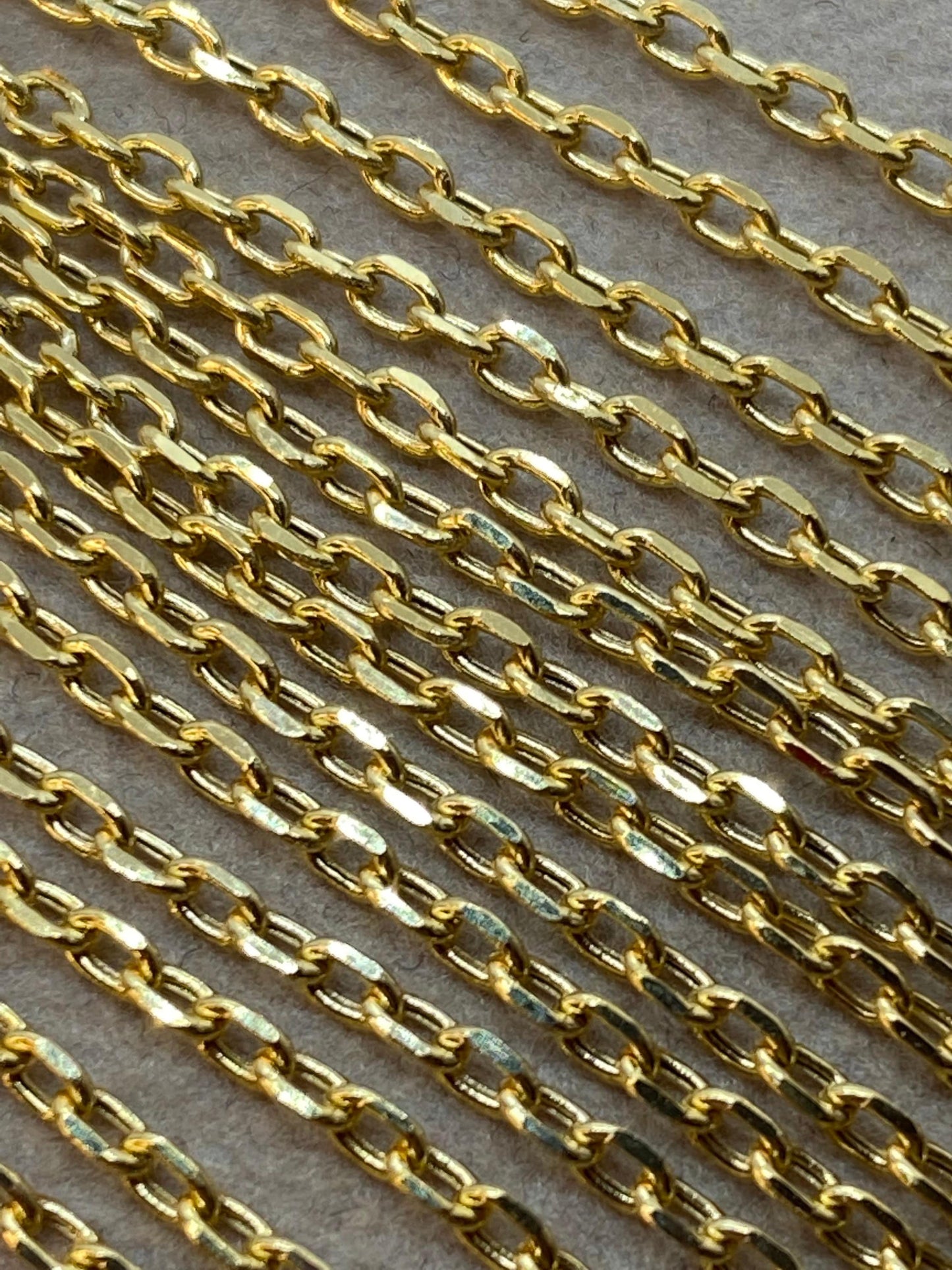 Collier à maillons torsadés en or 18 carats (2 mm)