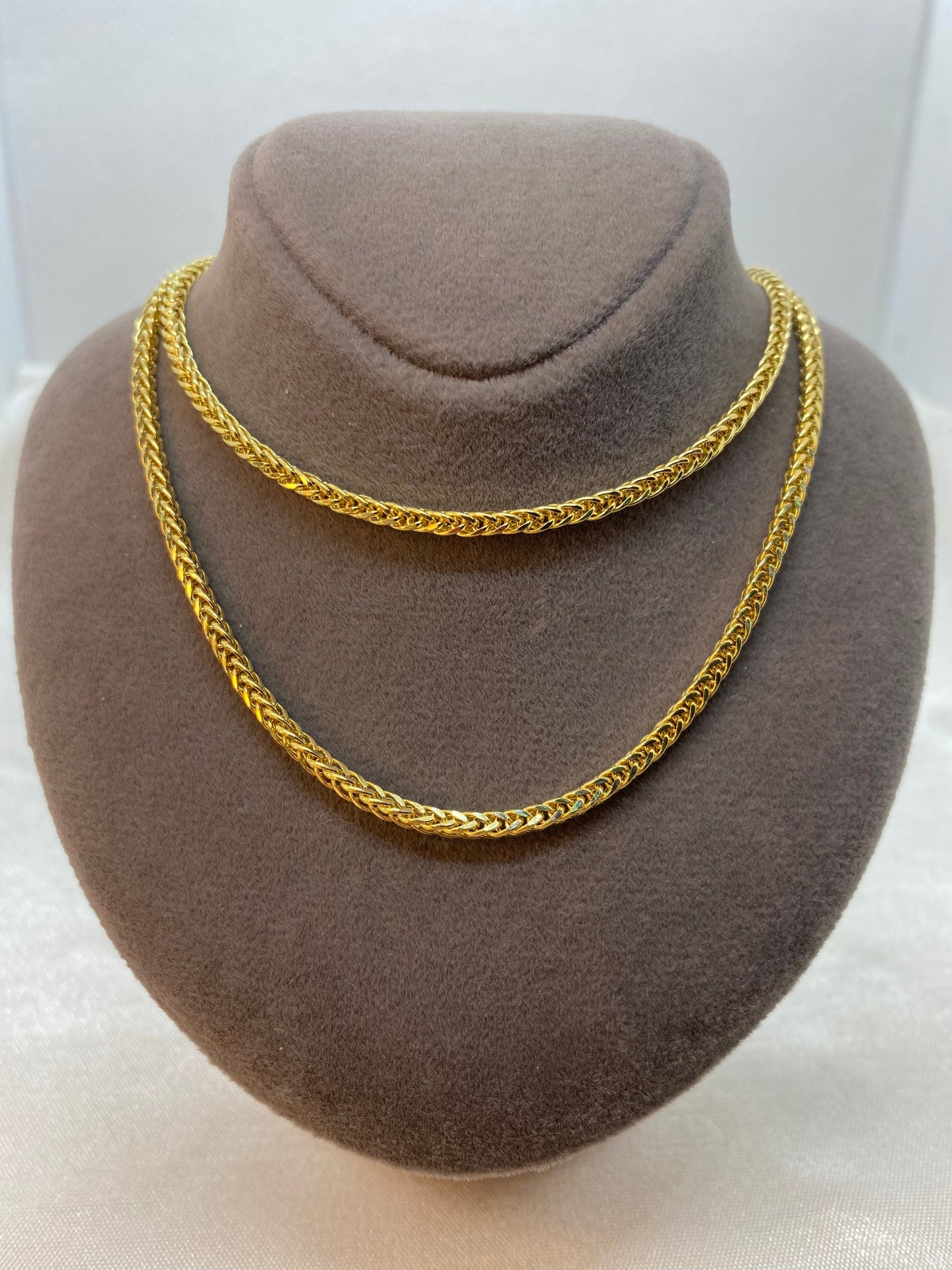 18K Gold Franco Chain Necklace (2.5mm)