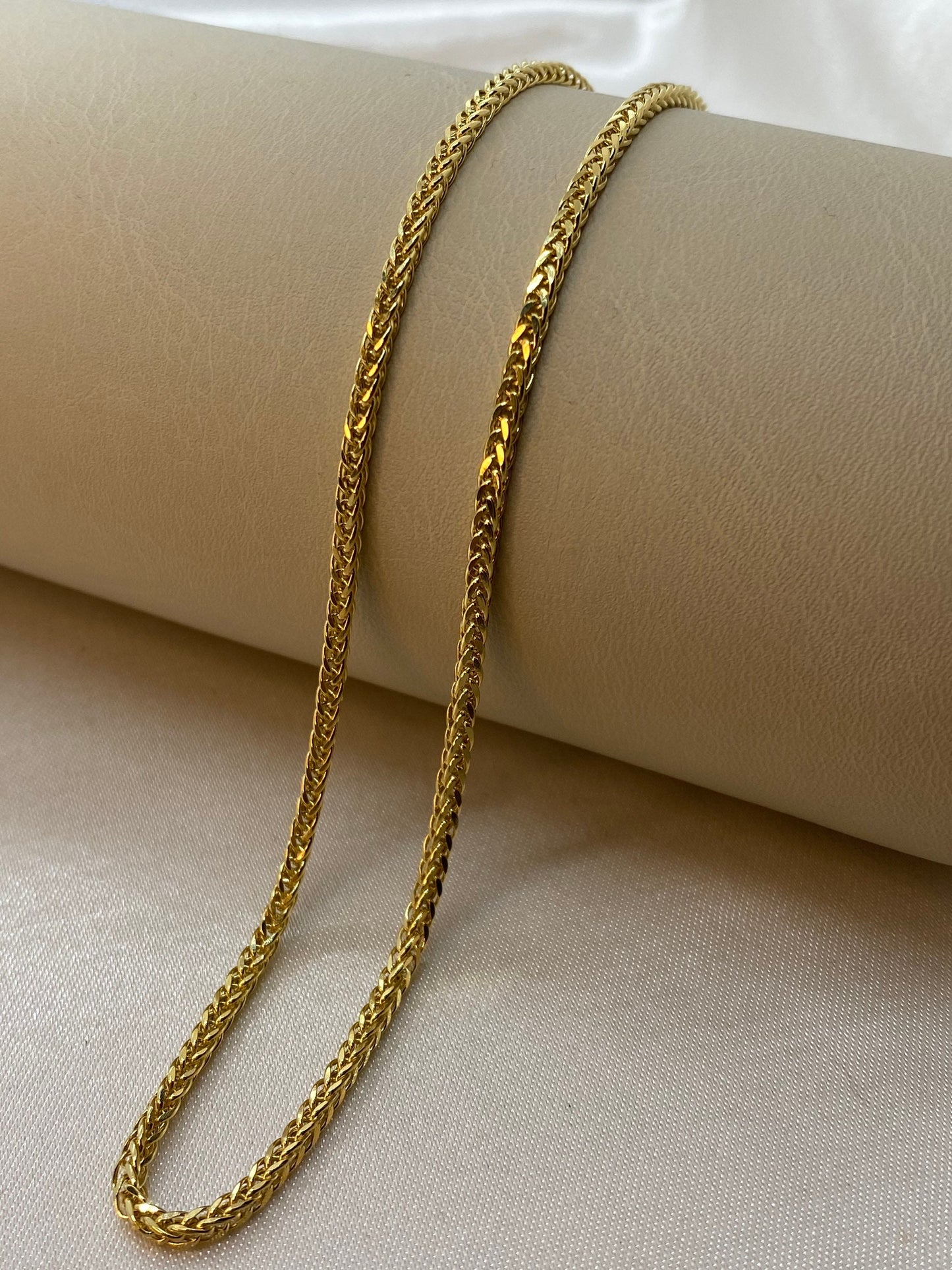 18K Gold Franco Chain Necklace (2.5mm)
