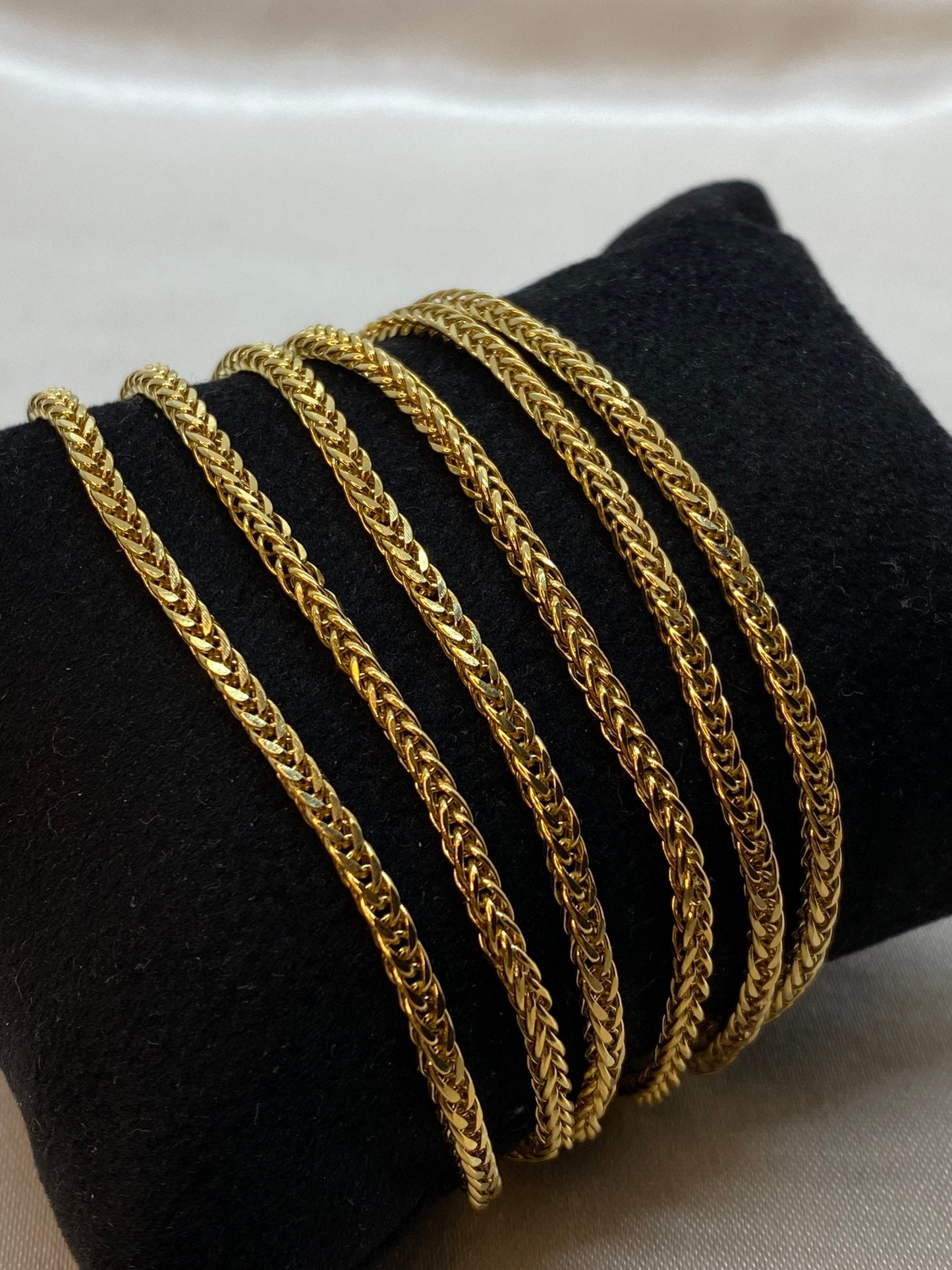 18K Gold Franco Chain Necklace (2.5mm)