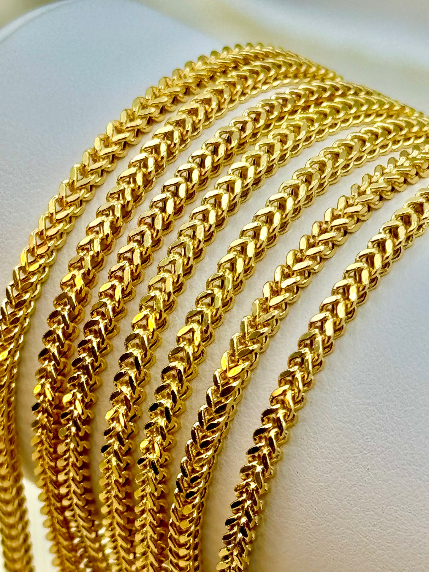 14k Solid Gold Franco chain, Gold Franco chain, 14k trending Gold chain,14k real Gold, for Him ,for her ,Birthday gift , Unique chain.