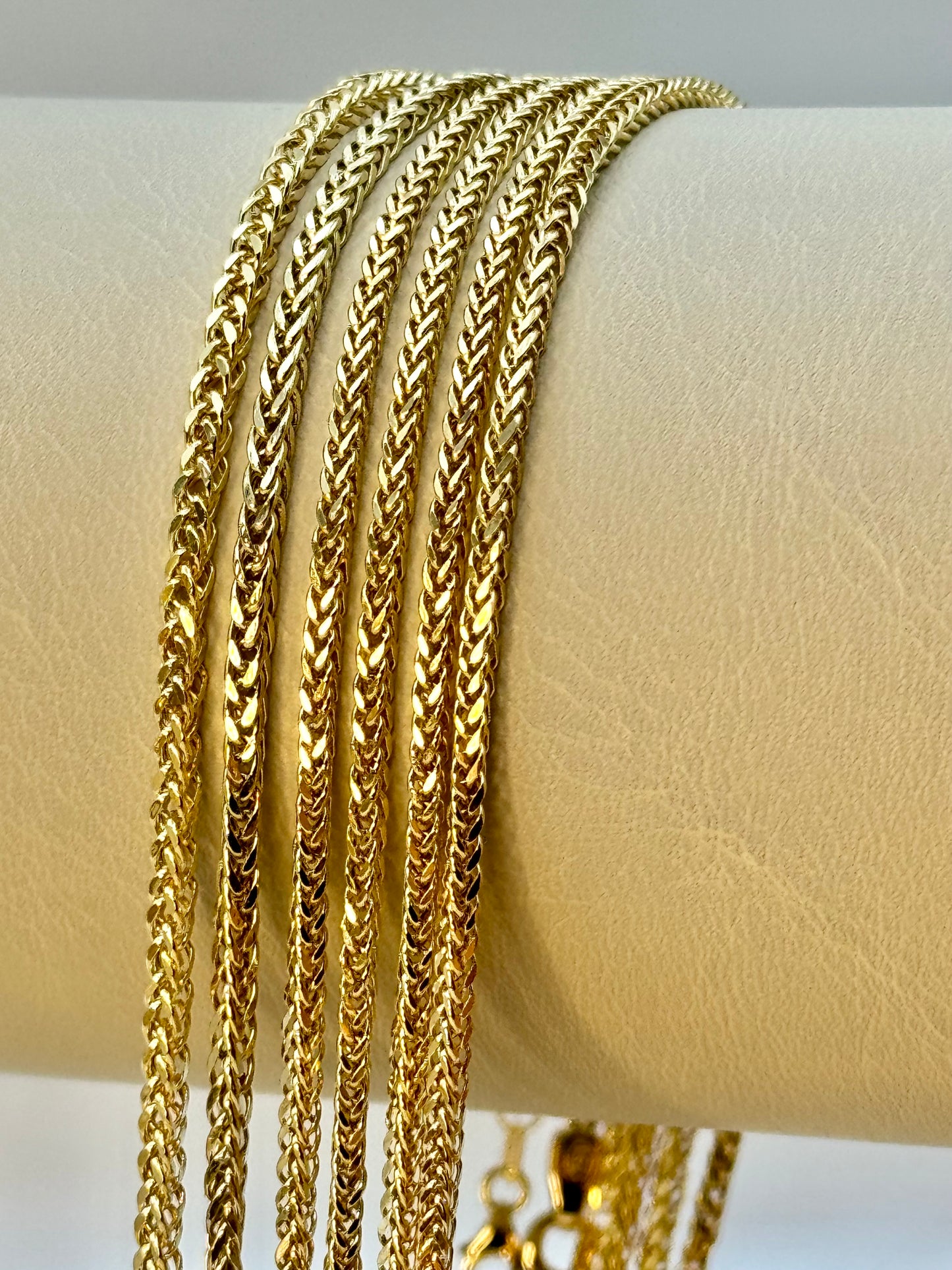 18K Gold Foxtail Chain Necklace (2.5mm)