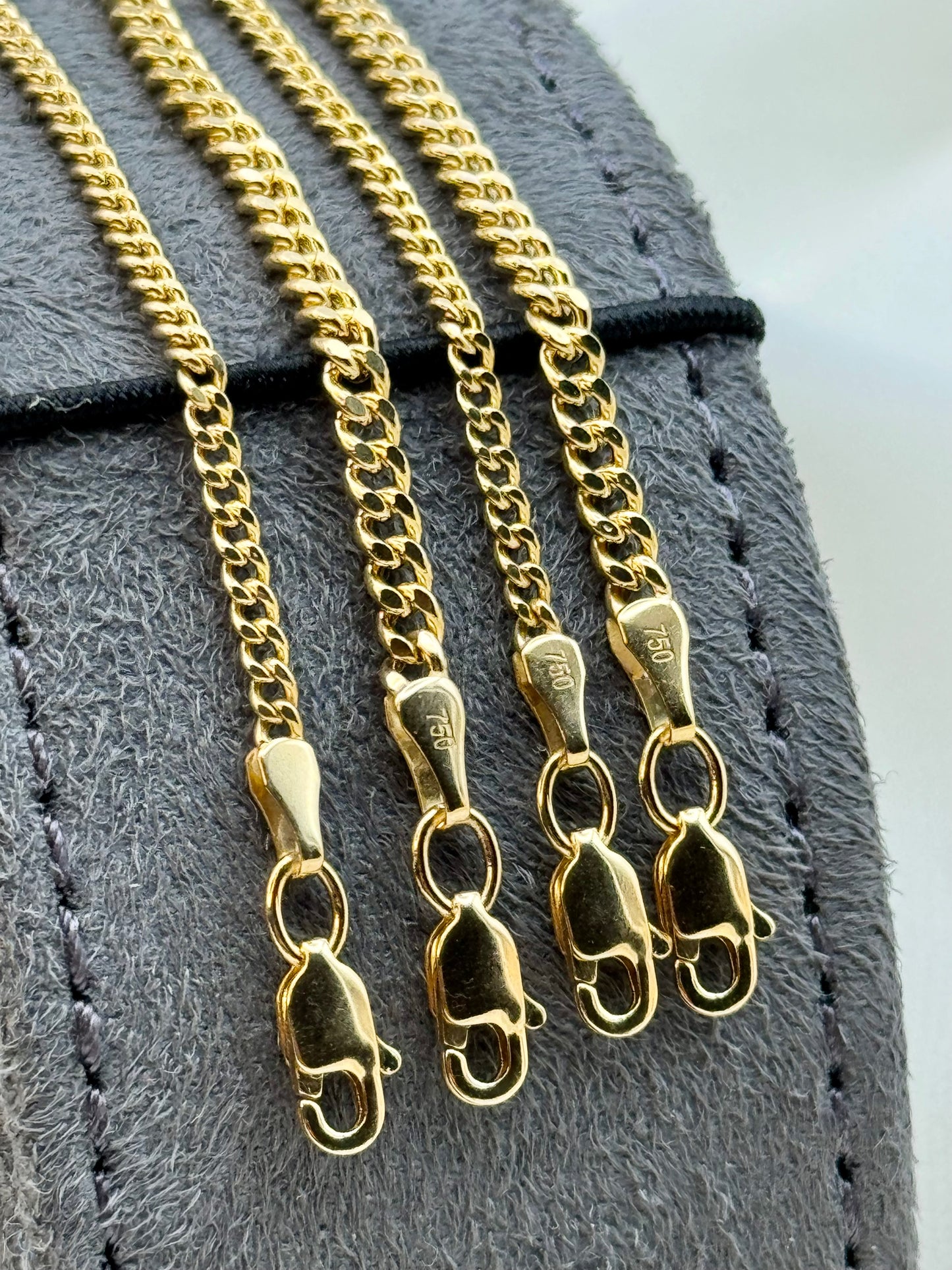 14K Gold Curb Link Chain Necklace