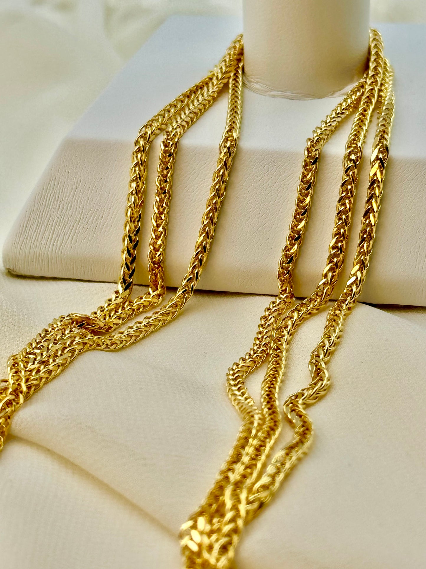 18K Gold Franco Chain Necklace (2.5mm)