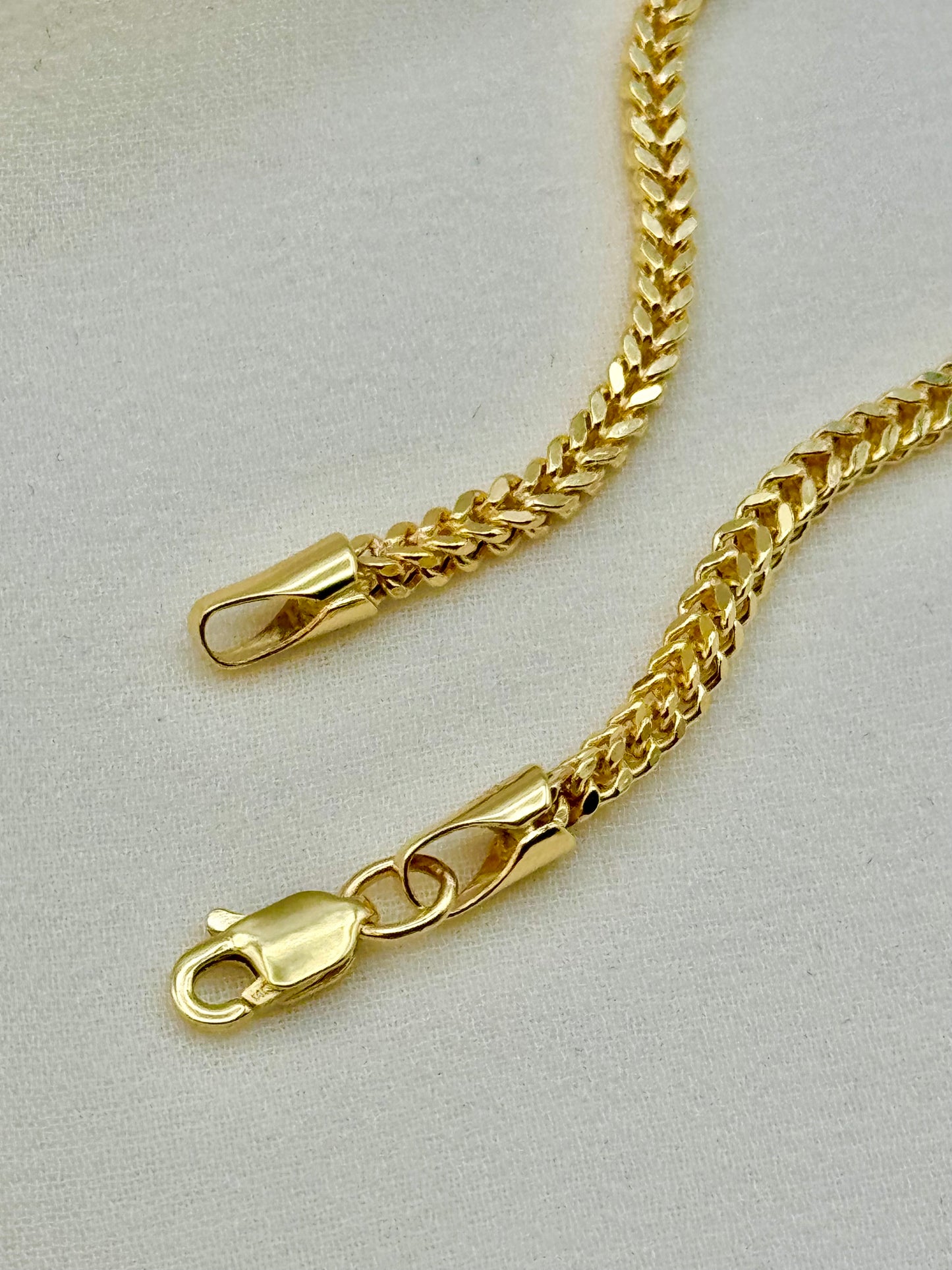 14k Solid Gold Franco chain, Gold Franco chain, 14k trending Gold chain,14k real Gold, for Him ,for her ,Birthday gift , Unique chain.