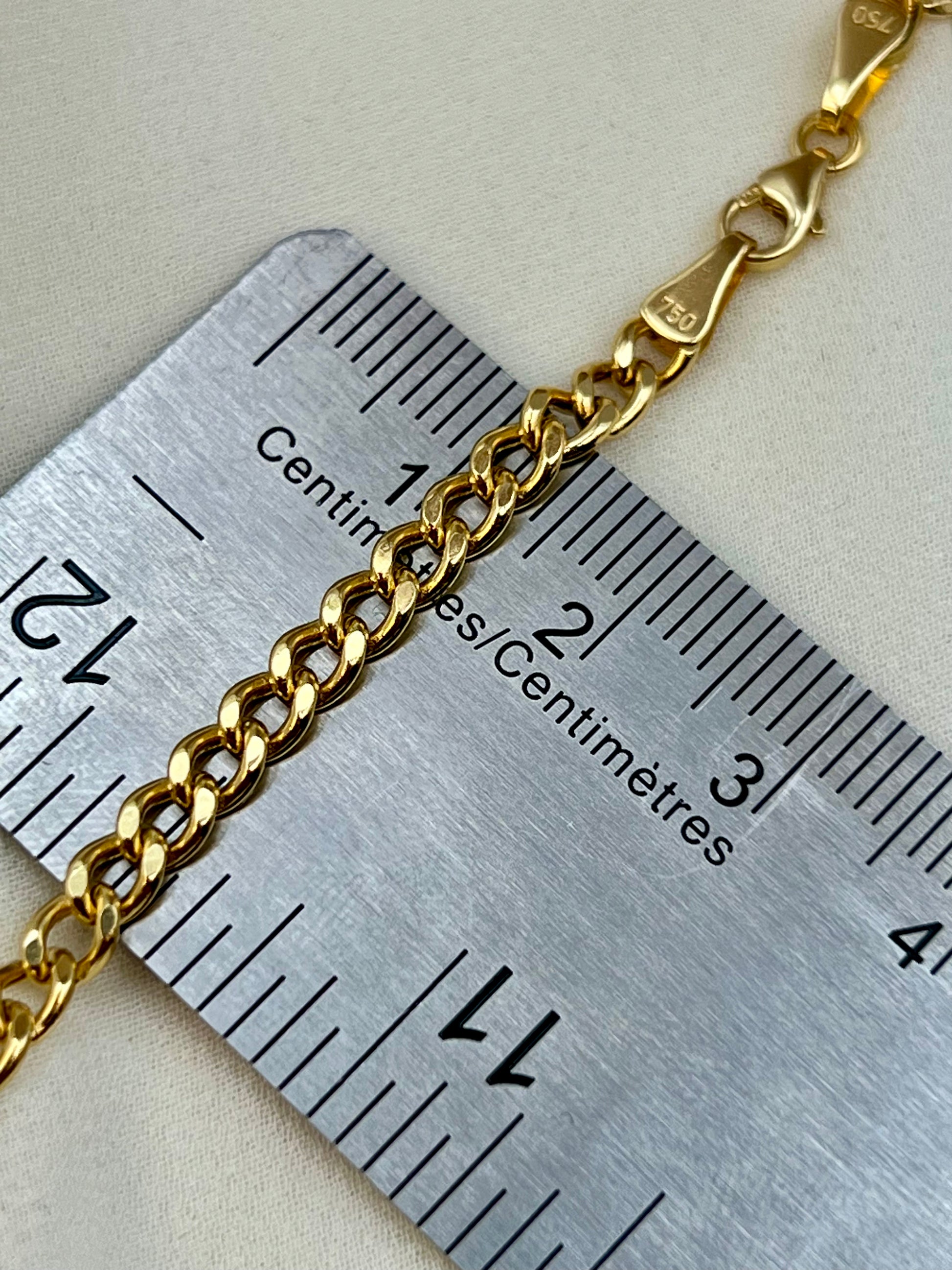 curb chain thickness on ruler 