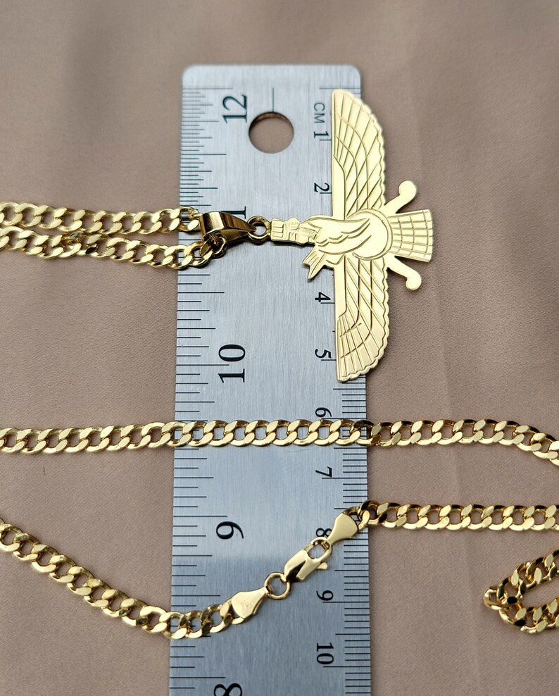 Farvahar Gold pendant with .