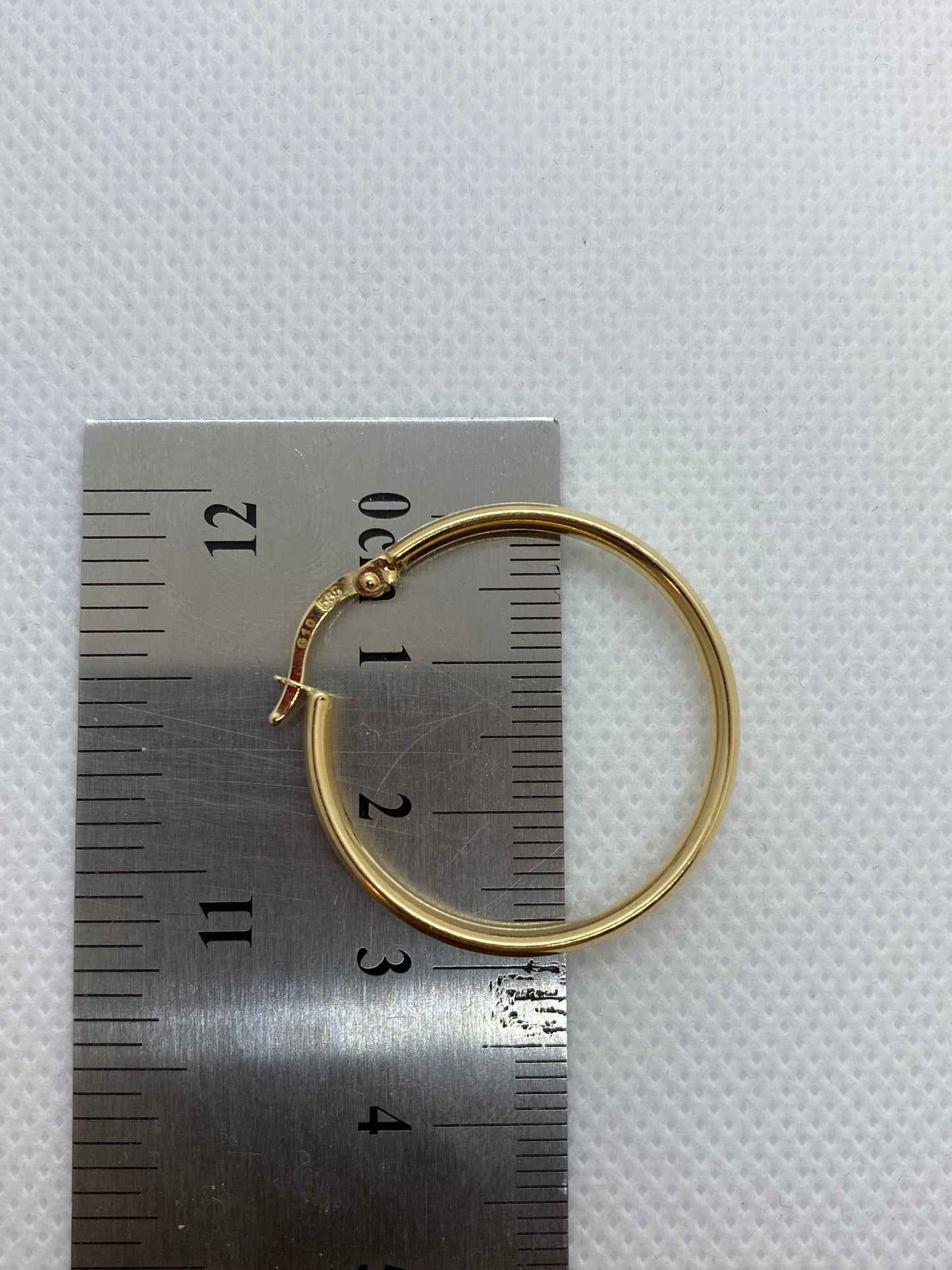 14k Solid Gold Hoop Earring