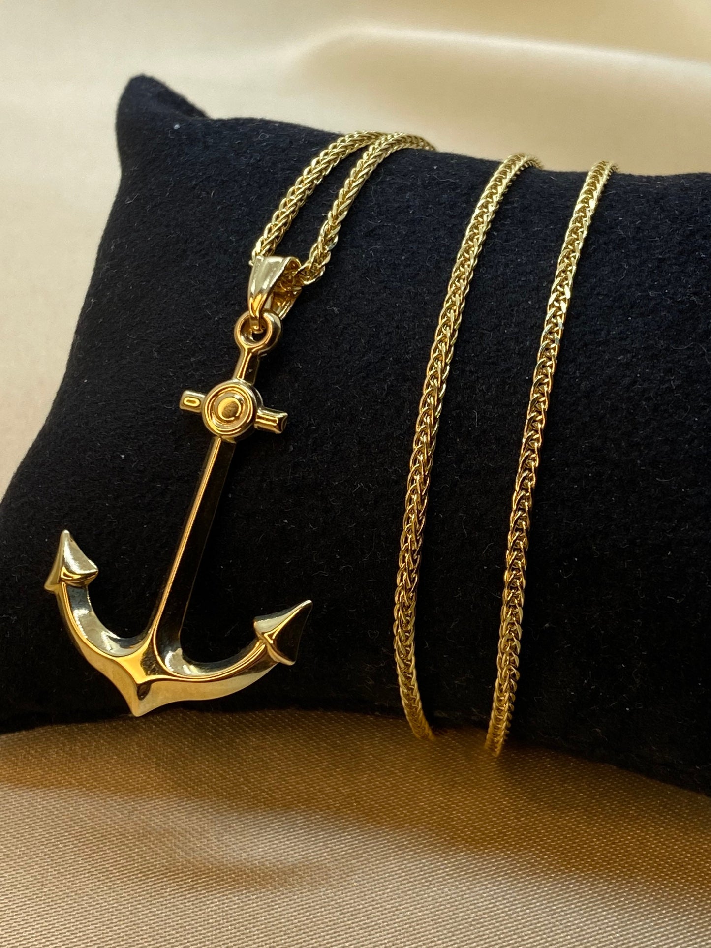 14k Gold Anchor Necklace/ Gold Anchor Necklace/ Anchor Necklace Gold/ Ship Anchor Necklace/ 14k Gold Anchor Necklace/ Birthday Gift