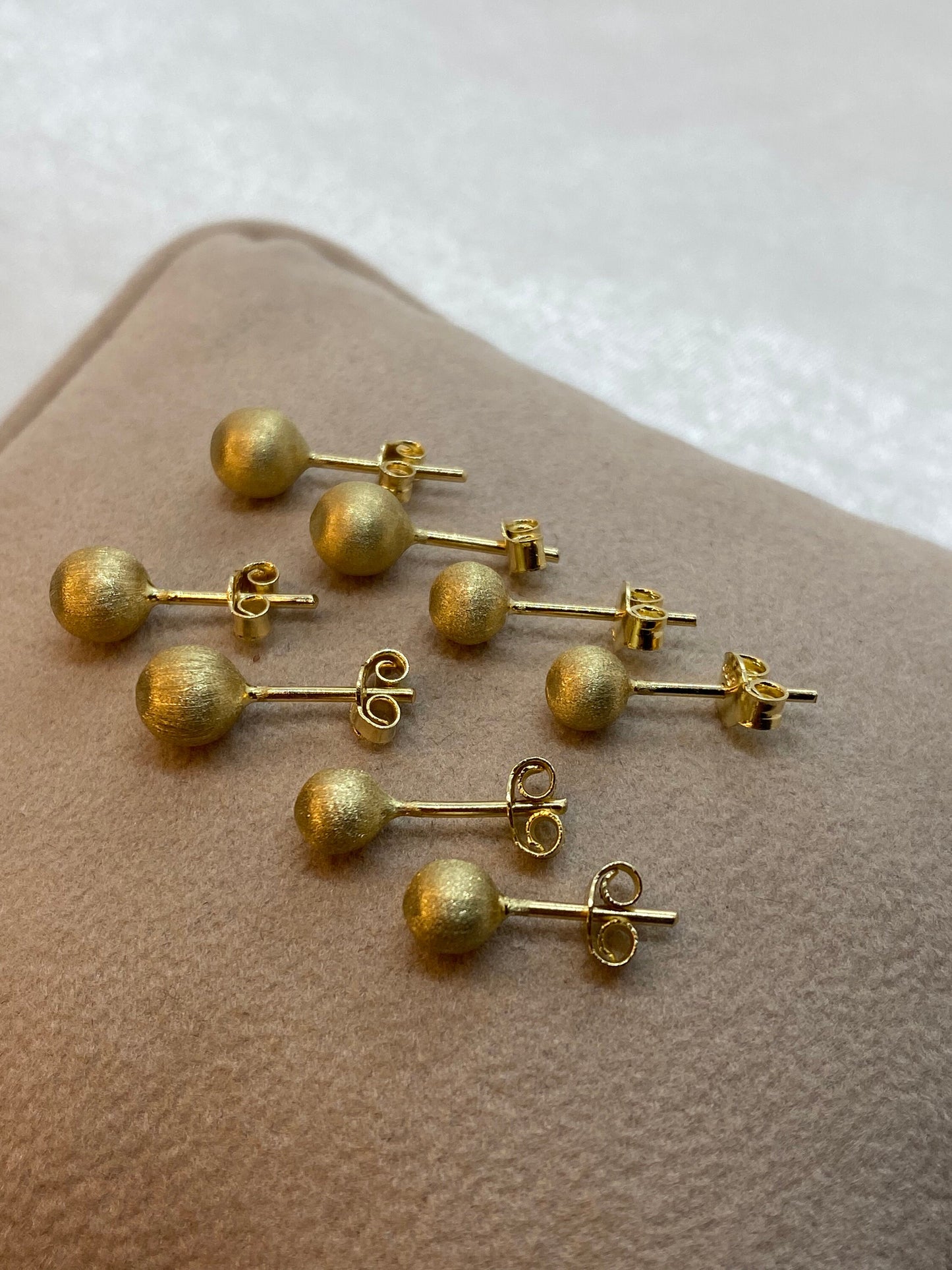 14k Gold Stud Ball Earring , 14k Real Gold Earring , For her ,Birthday Gift , For Mom , Real Gold Stud earring ,Everyday Earring