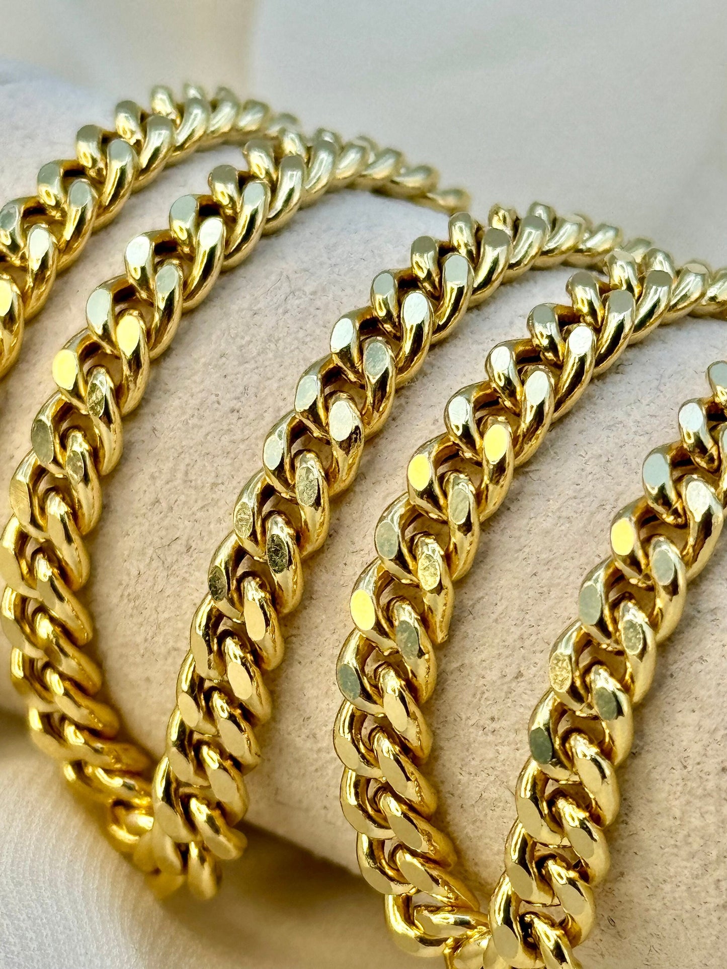 14k SOLID GOLD Curb Chain Necklace,25.5",24",22",5 MM ,Real Gold Chain ,Gold Chain, Ladies Gold Chain, For Him, for Her, Birthday Gift.