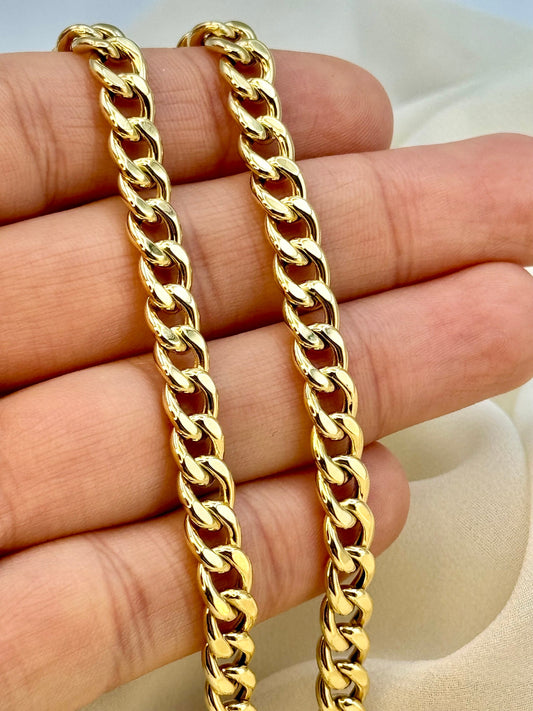 18k Gold Curb Bracelet 
