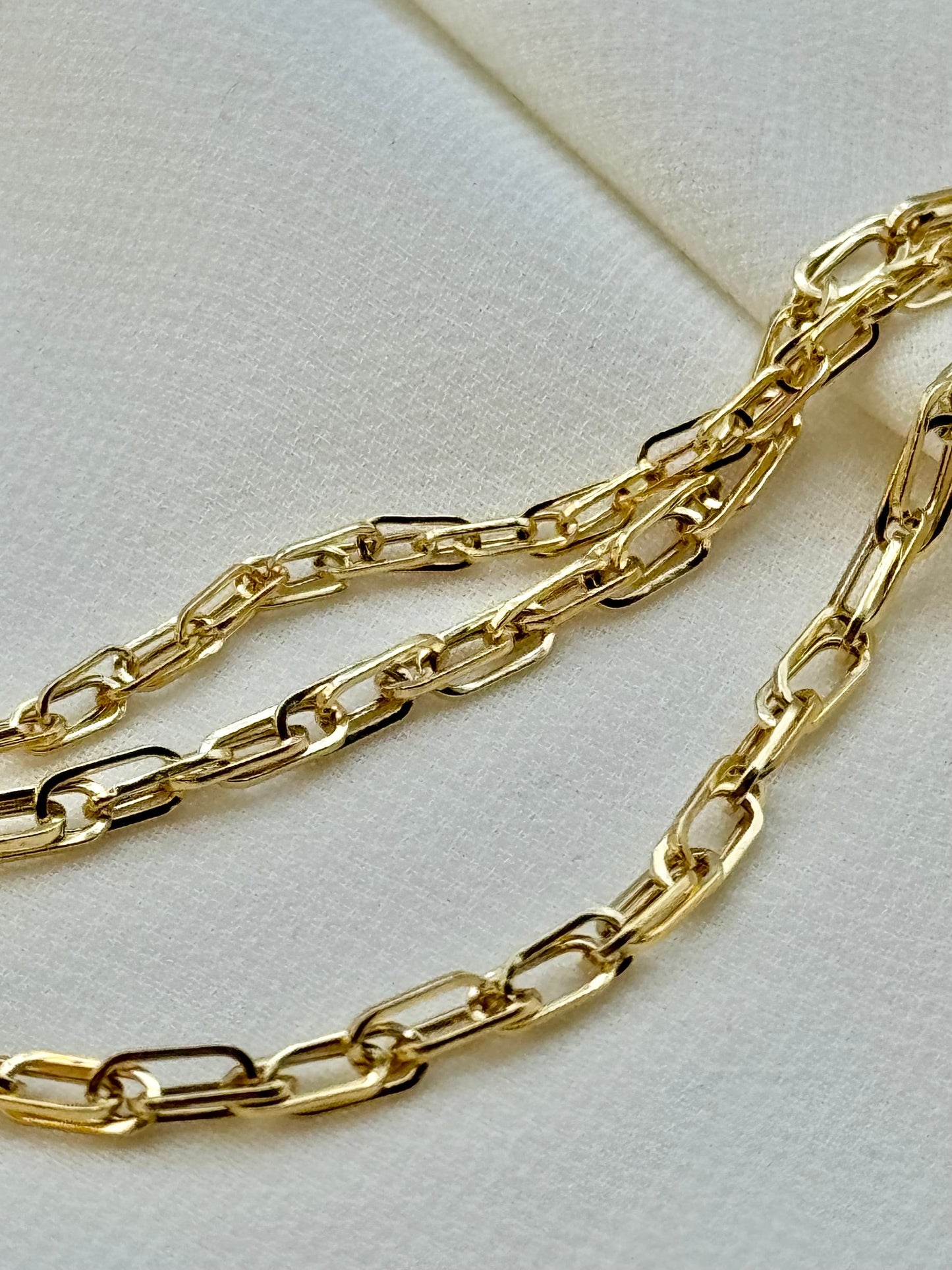 18k Real Gold Cable link chain, 20" inches,2MM,3MM ,Real Gold chain, gift for her, Cable Gold Chain ,Birthday Gift ,everyday chain, For Her