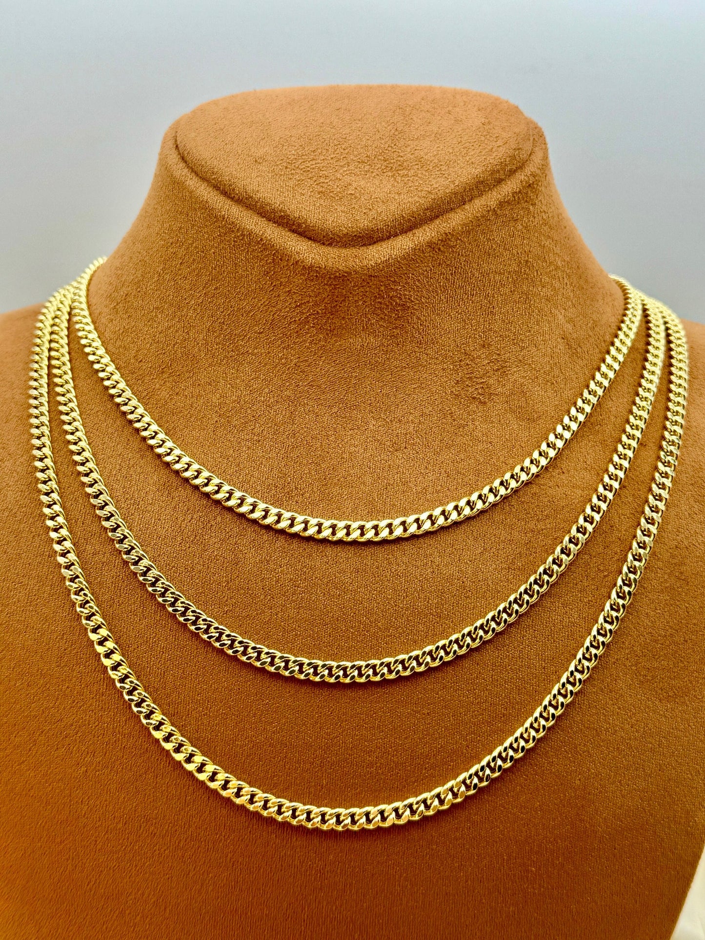 14k GOLD Curb Chain Necklace,4.30 MM, 14k Real Gold curb, Christmas Gift, Curb Gold Chain,14k Gold Chain, Birthday Gift, Birthday Gift.