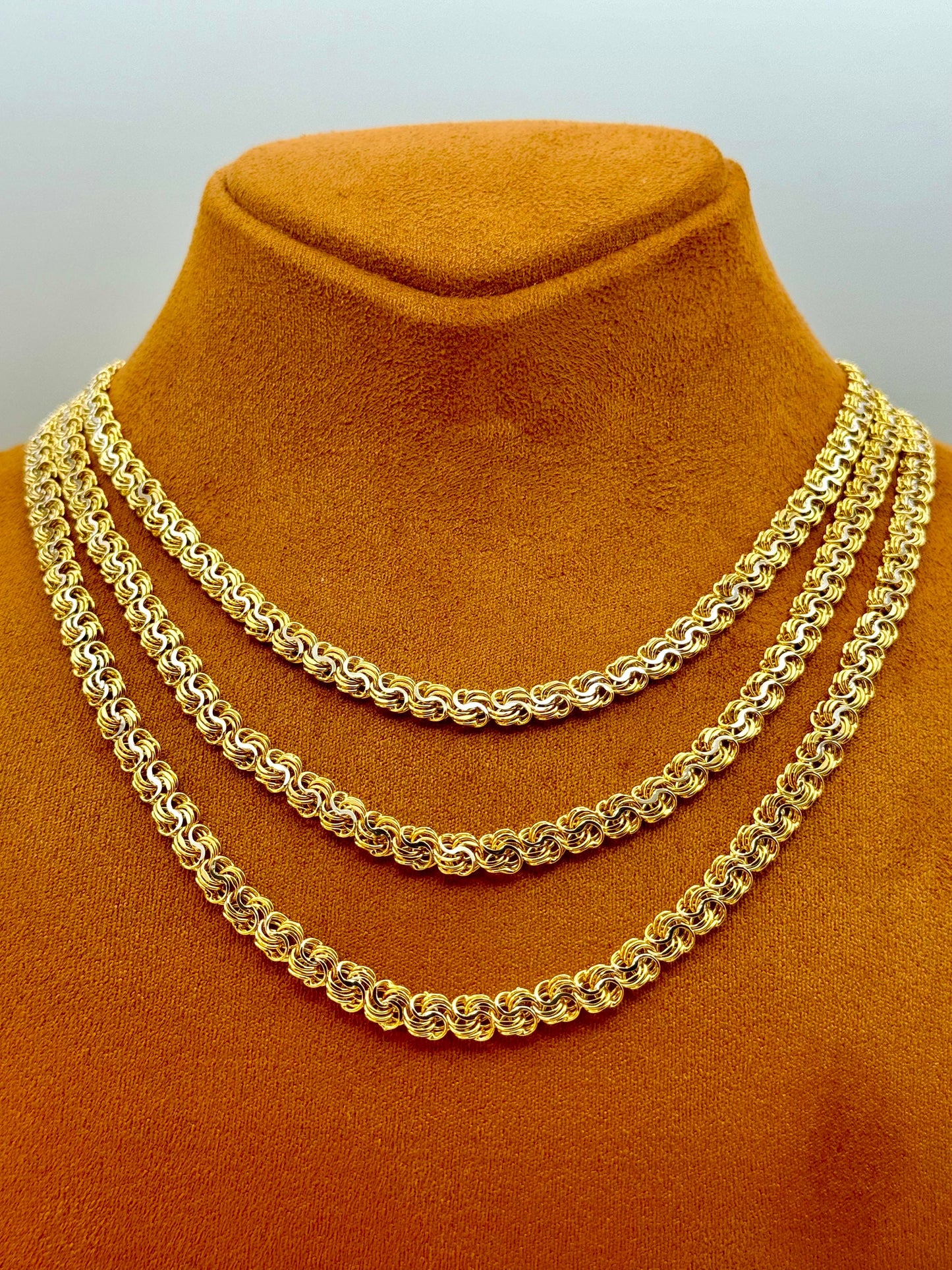 18k Solid Gold Cable chain and bracelet , 19.5" inches,5.70 MM ,Real Gold chain, Cable Gold Chain ,Birthday Gift ,everyday chain.