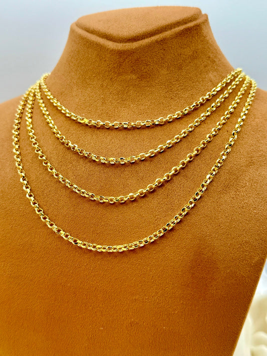 14k Gold Rolo Chain