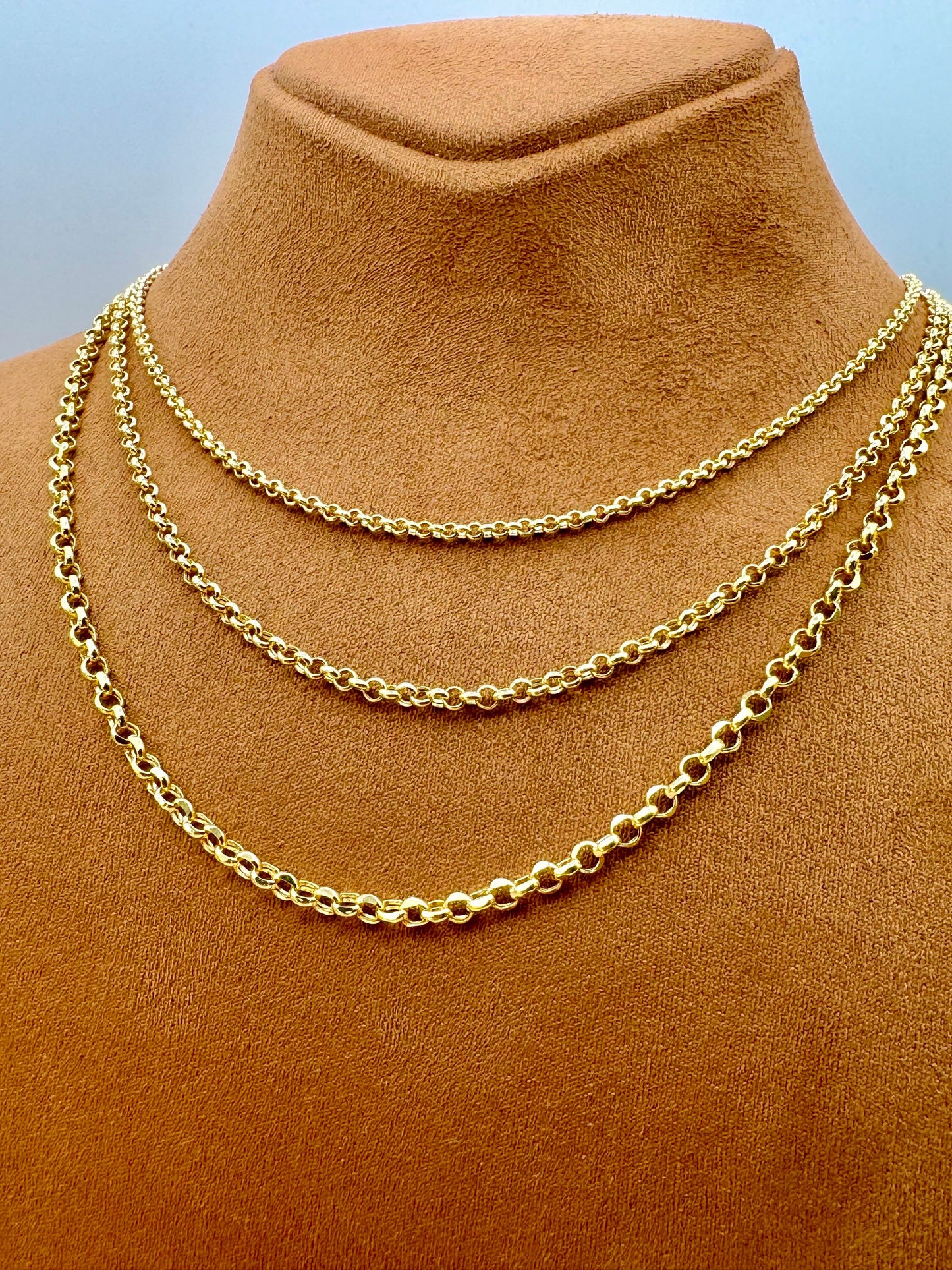 14k Real Gold Rolo chain ,14k Gold Rolo chain, Gold rolo chain, Rolo chain necklace ,For Him ,For Her ,Everyday Chain , Birthday Gift .