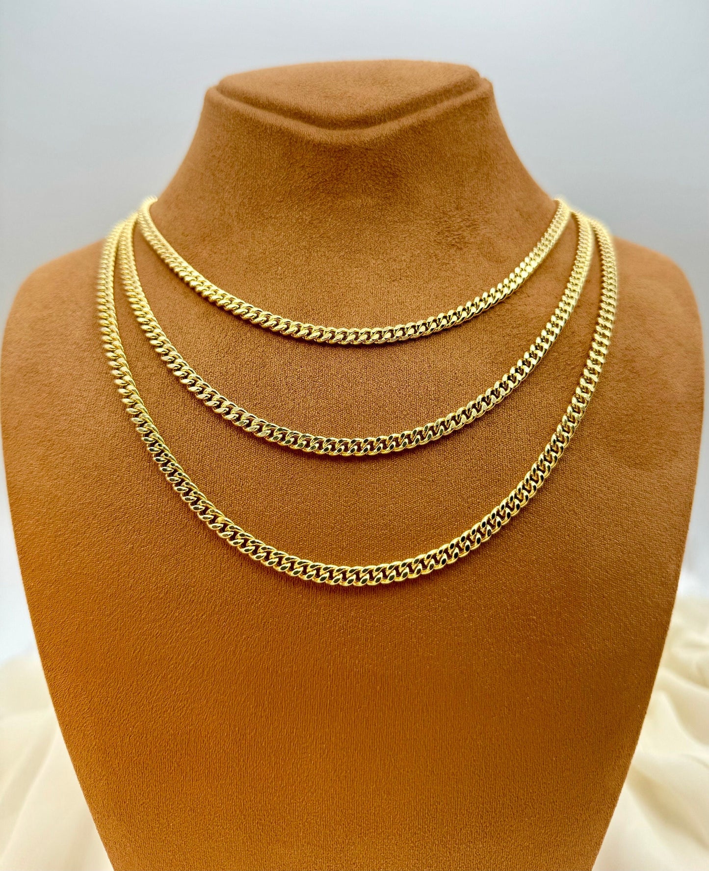 14k GOLD Curb Chain Necklace,4.30 MM, 14k Real Gold curb, Christmas Gift, Curb Gold Chain,14k Gold Chain, Birthday Gift, Birthday Gift.