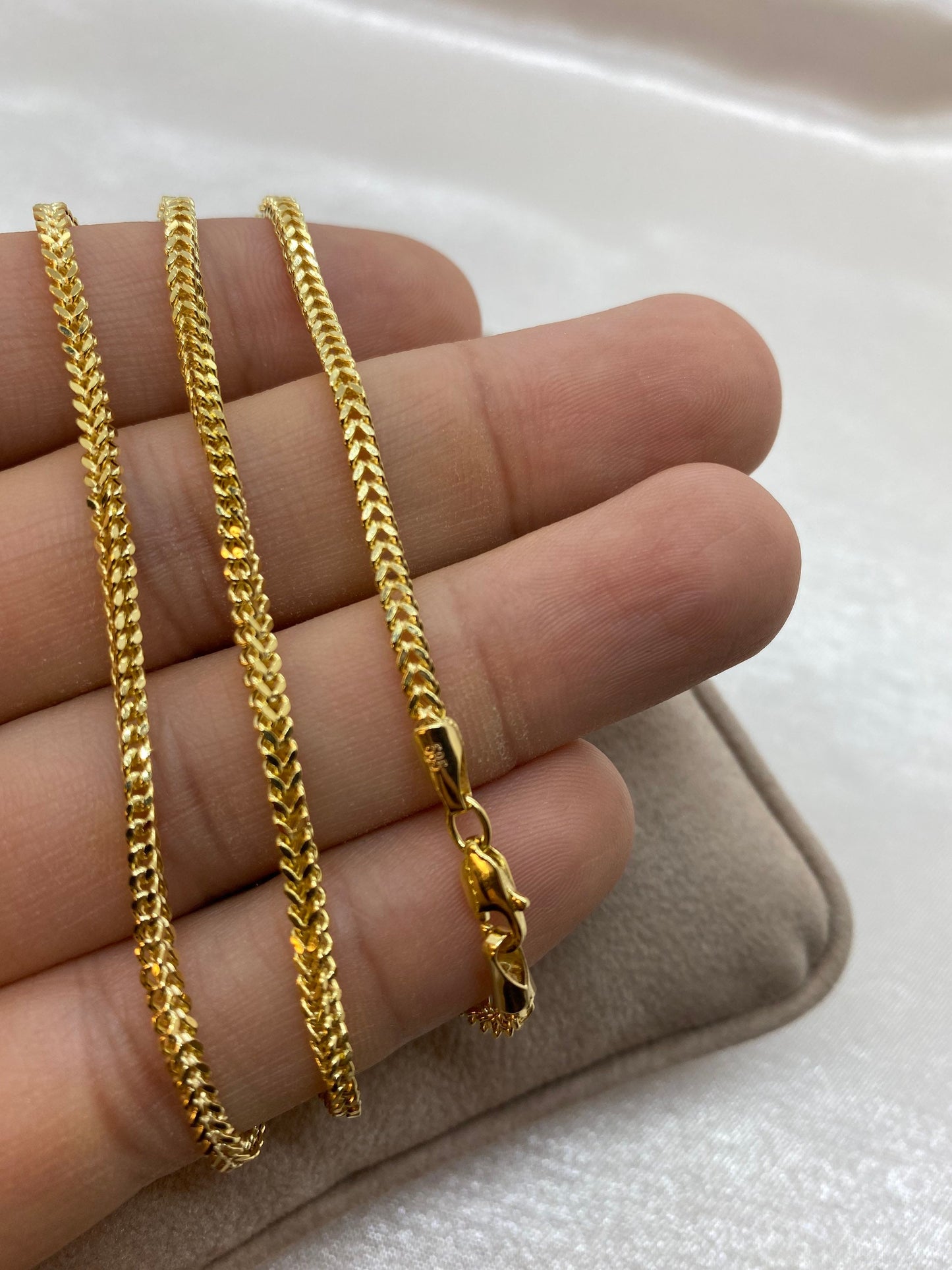 14k Solid Gold Franco chain, Gold Franco chain, 14k trending Gold chain,14k real Gold, for Him ,for her ,Birthday gift , Unique chain.